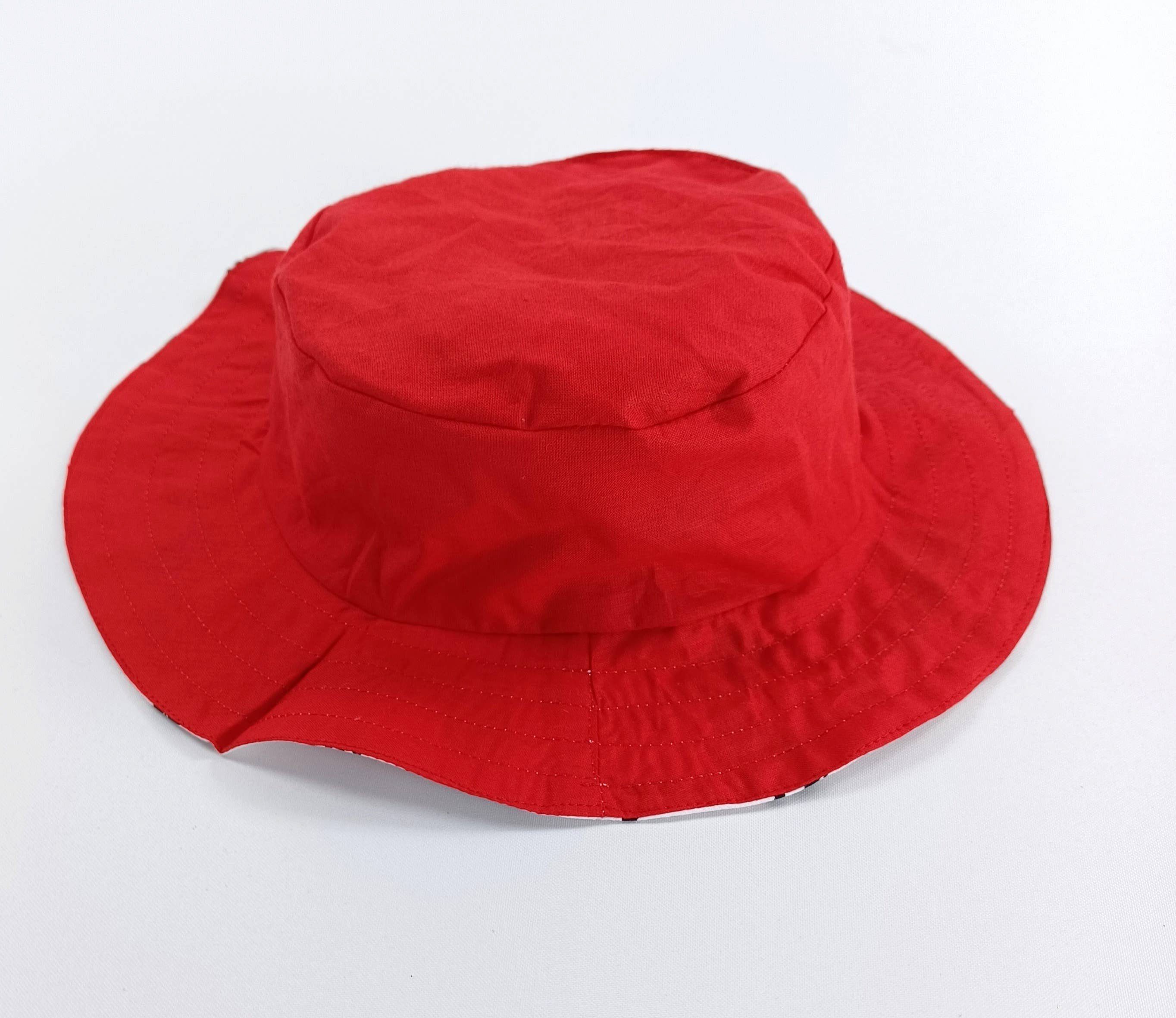 Wendbarer 10 Hut Fischerhut für Style Eimerhut, & LK 2 coole Kinder, richtig 1 Bucket-Hat Kopfbedeckung sozusagen Katze Trend eine in