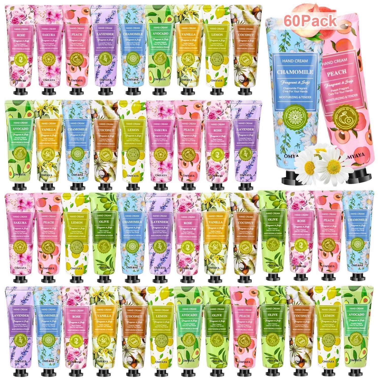 LuxusKollektion Handcreme Handcreme Mini Set 60 Stk. Reisegröße Duft-Auswahl