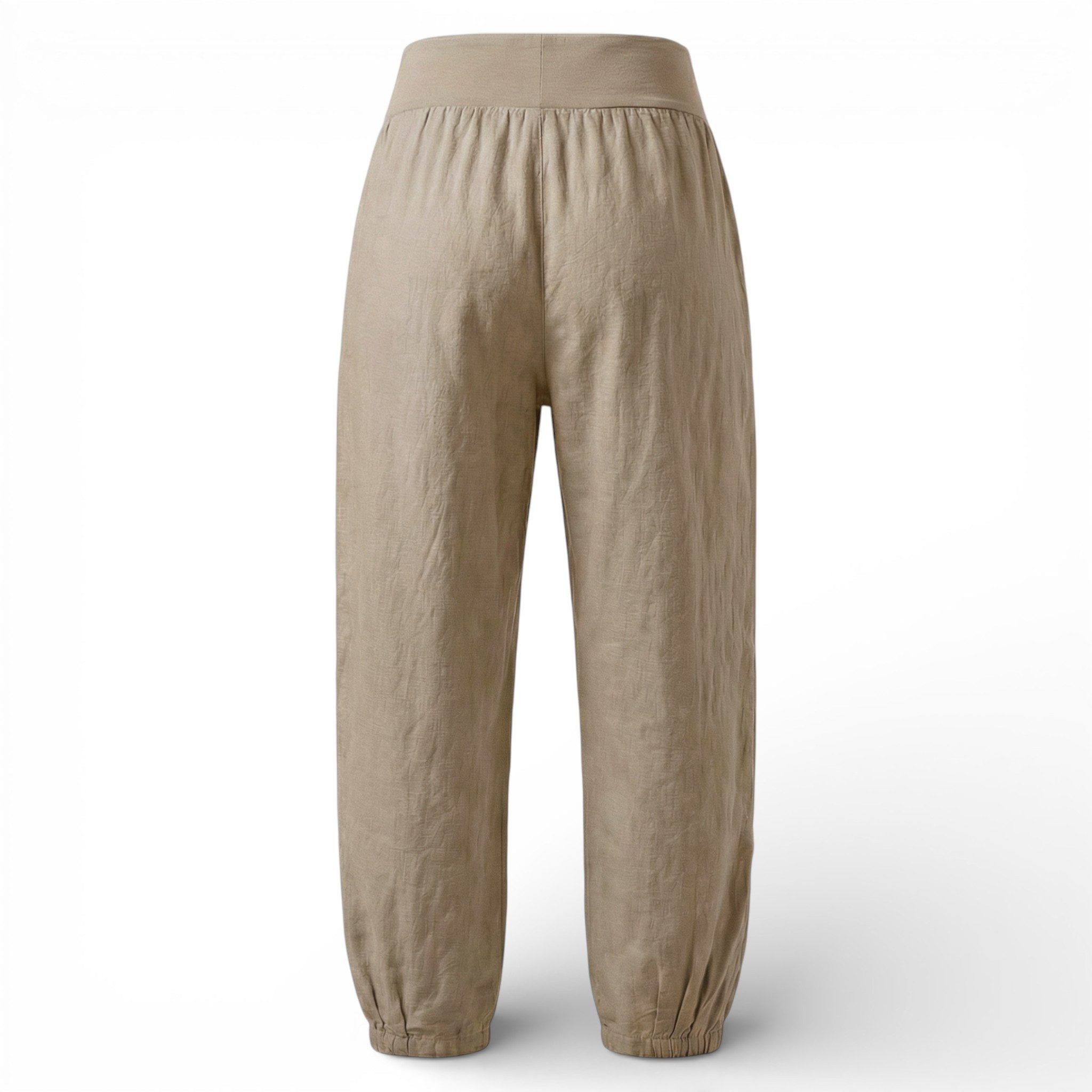 OriginalYou Leinenhose Sommerliche Leinen Pumphose luftig leichte Schlupfhose luftig & leichtes Leinengewebe, elastischer Bund, in Unifarbe