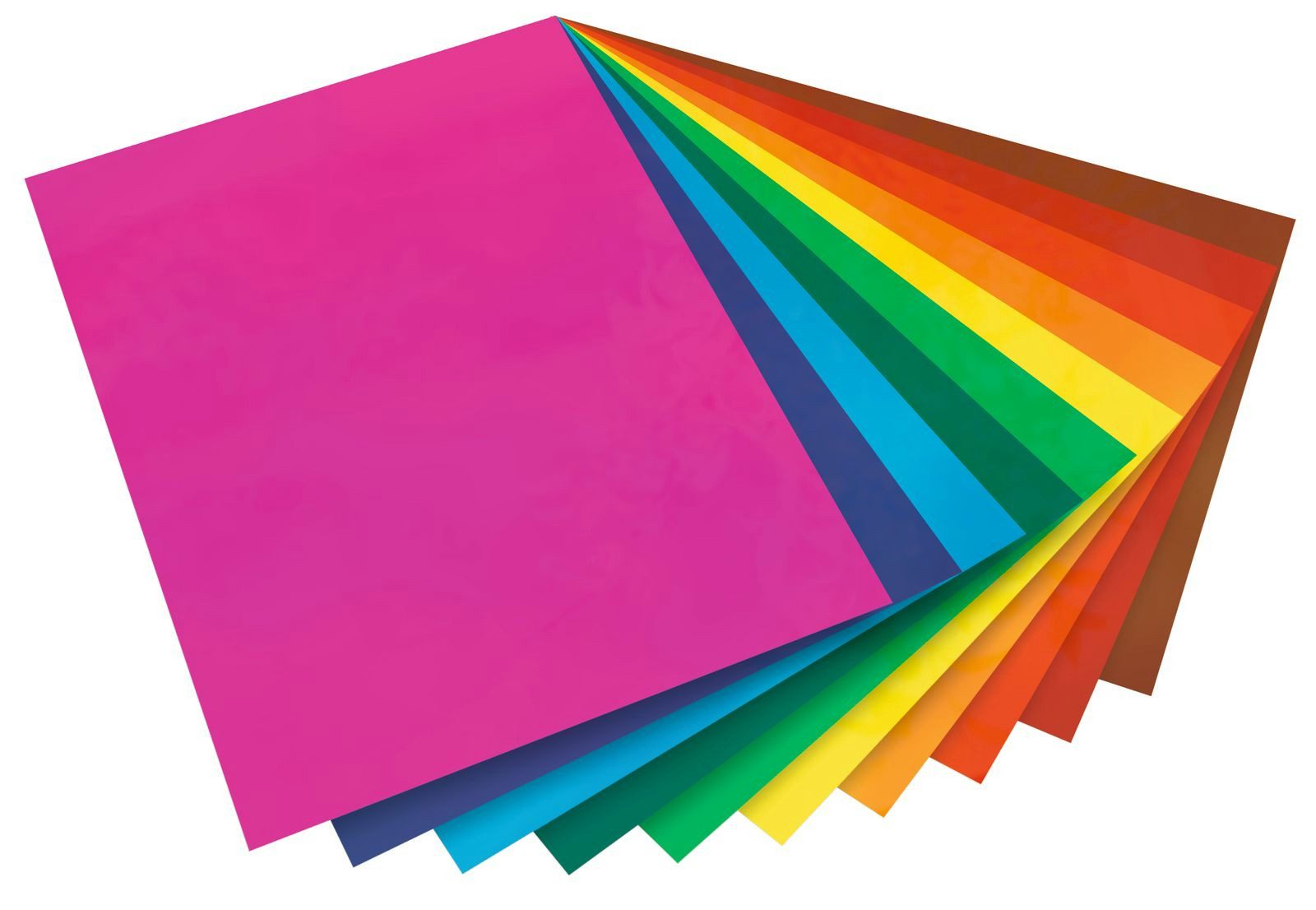 Folia Max Bringmann KG Fensterfolie Basic – 10 Bogen farbig & transparent, 23 × 33 cm