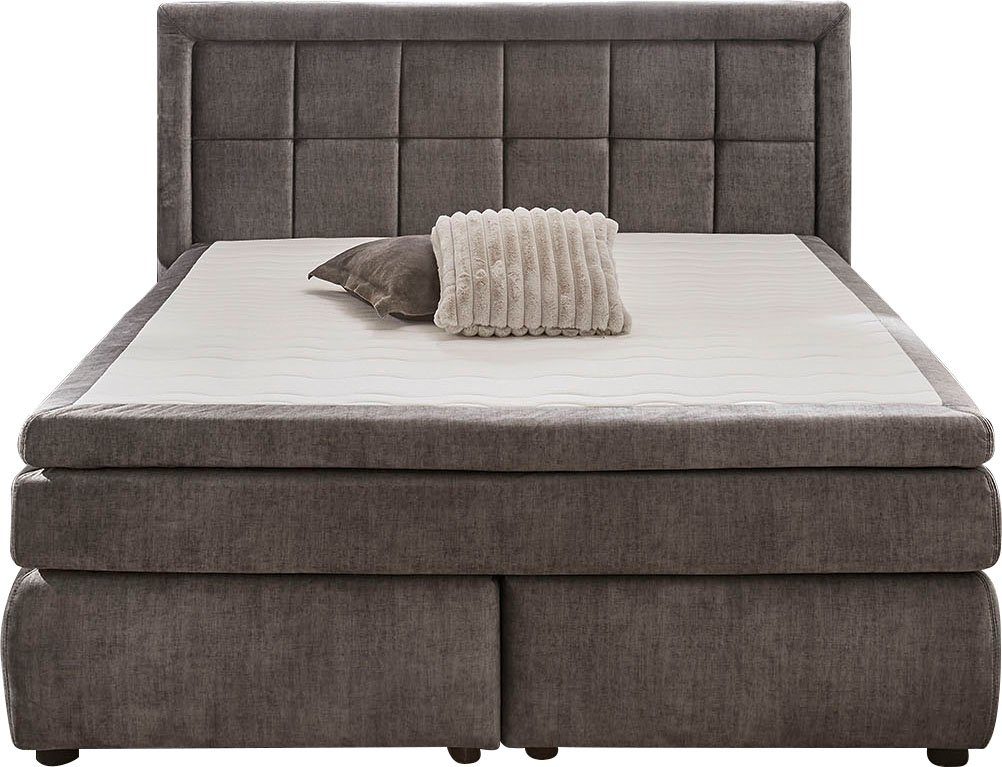Jockenhöfer Gruppe Boxspringbett SOPHIA inkl. 7-Zonen-TTFK-Matratze H3/H4, 9 cm Kaltschaum-Topper, gerafftes Kopfteil, 180 cm x 200 cm – Bild 2 von 5