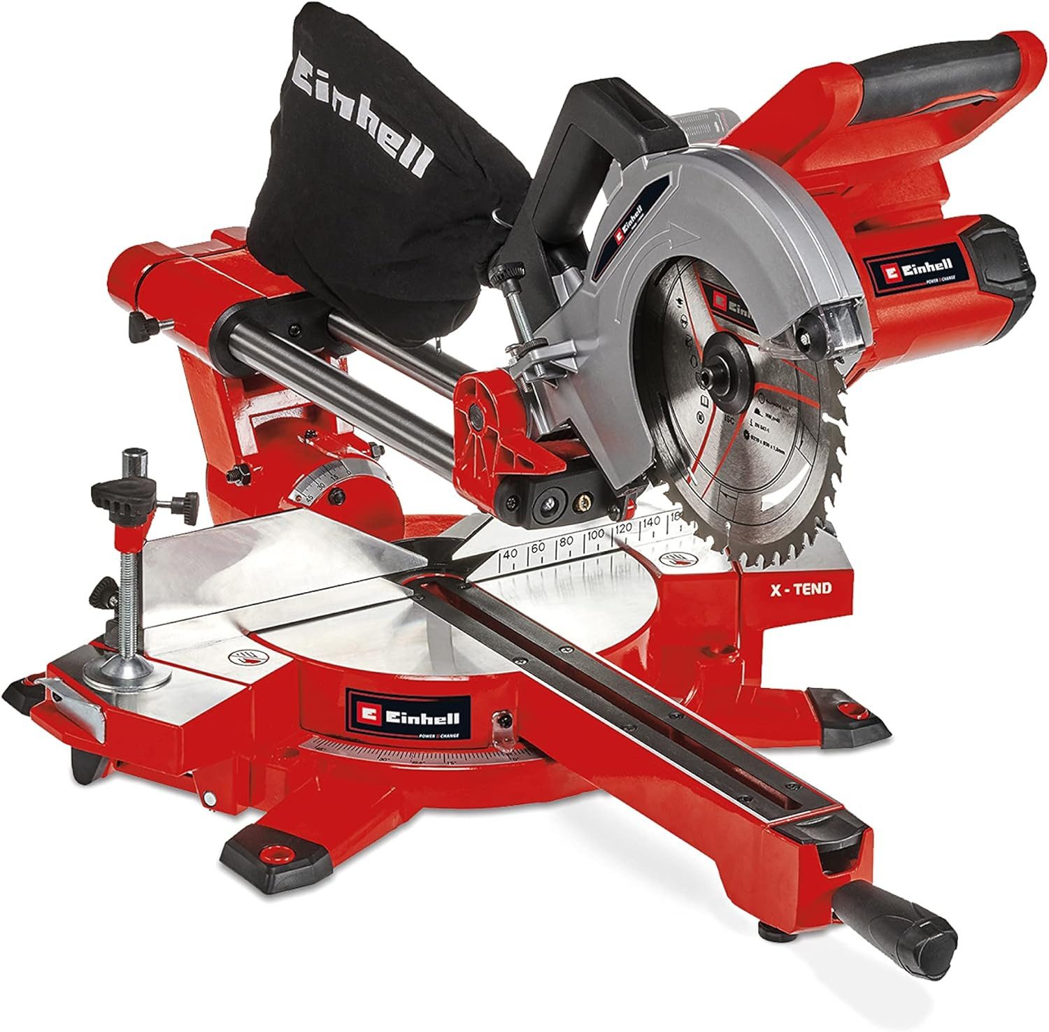 Einhell Zug-, Kapp- und Gehrungssäge Akku-Zug-Kapp-Gehrungssäge 18V TE-SM 36/210 Li- mit Akku 4.0 Ah