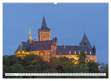 CALVENDO Wandkalender Burgen und Schlösser - Zeugnisse vergangener Zeiten (Premium, hochwertiger DIN A2 Wandkalender 2023, Kunstdruck in Hochglanz)