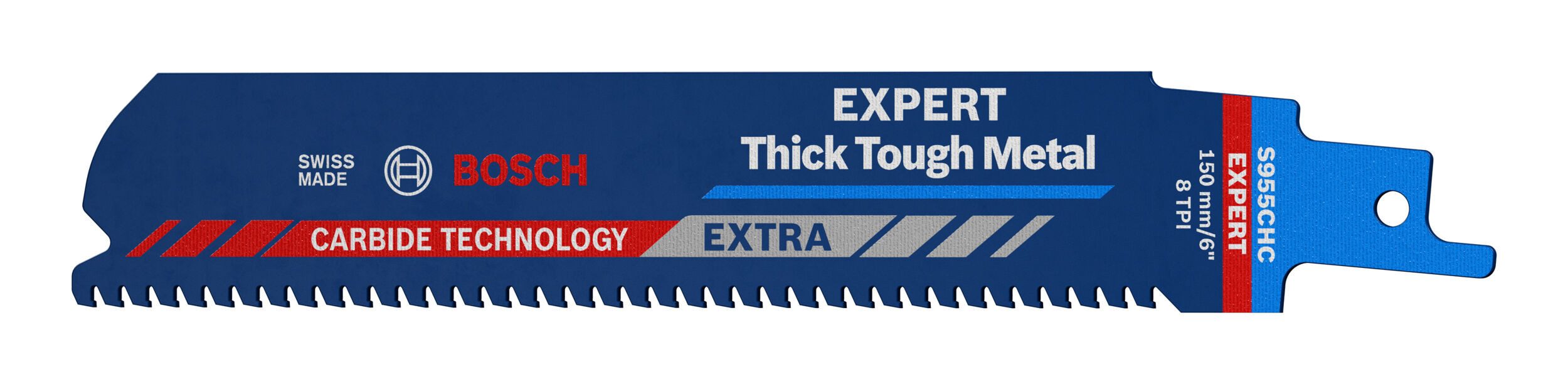 BOSCH Säbelsägeblatt Expert Thick Tough Metal S955CHC (3 Stück), 3er-Pack