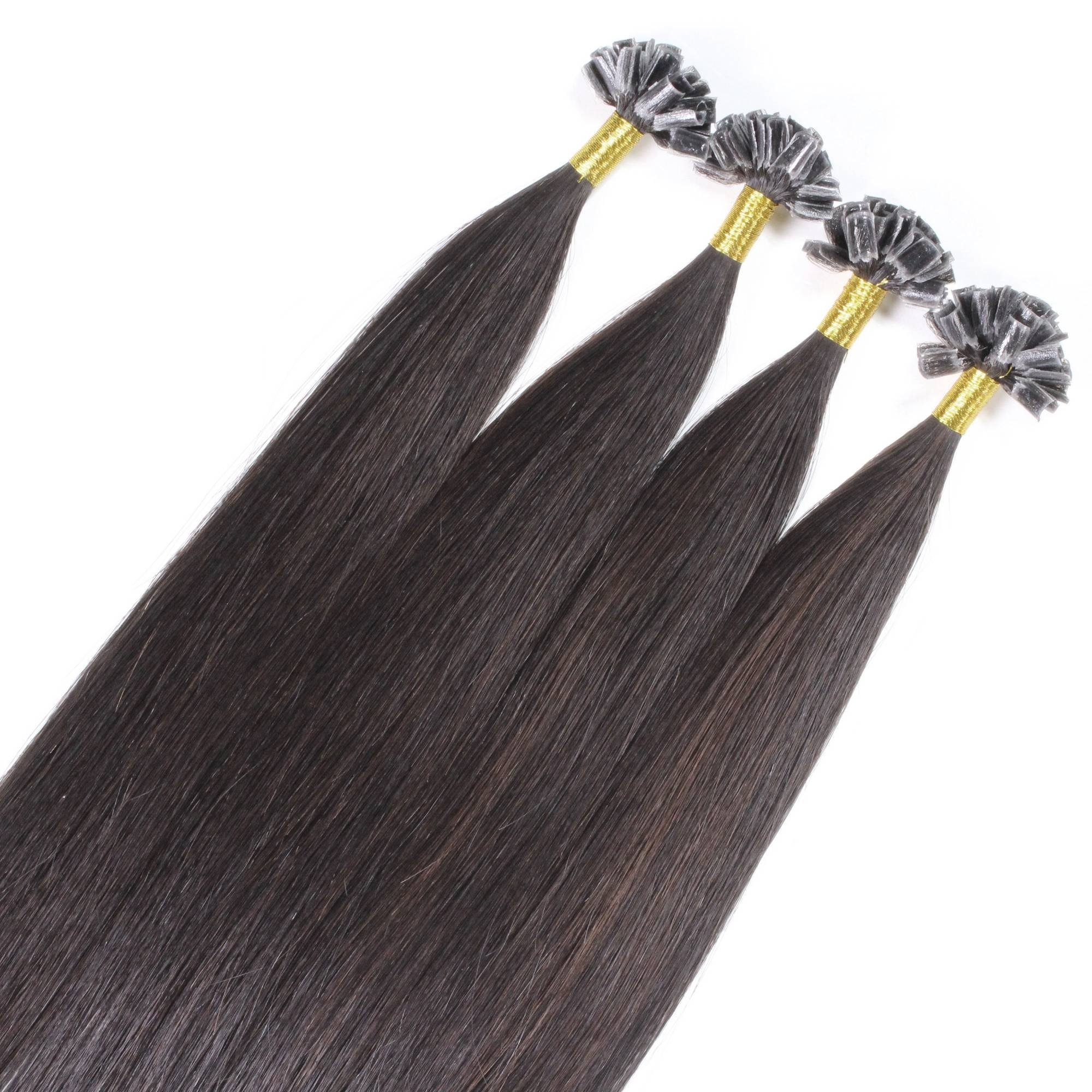 hair2heart Echthaar-Extension Premium Rohhaar Bonding Extensions 50cm