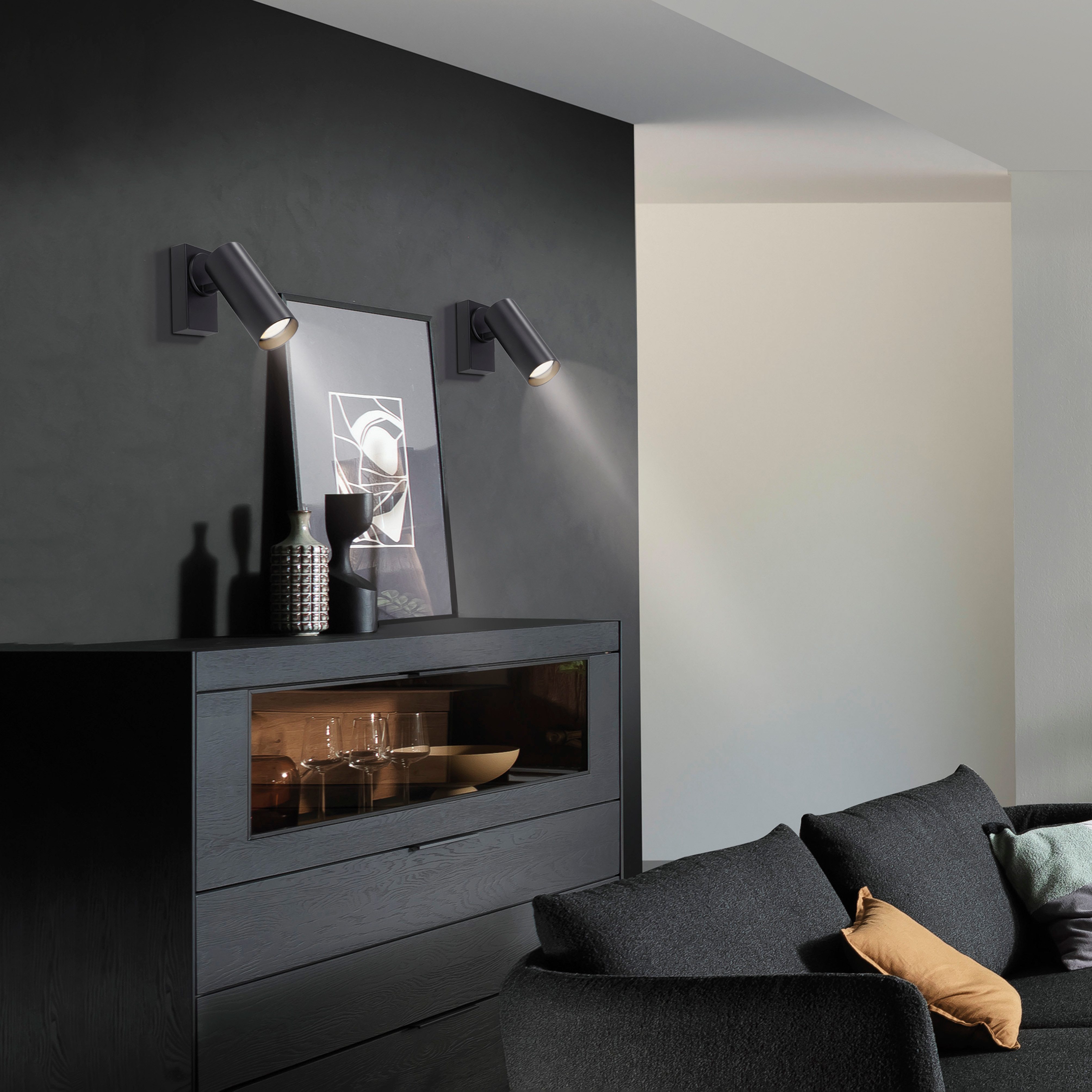 SCHÖNER WOHNEN-Kollektion LED Deckenleuchte RIK, Leuchtmittel wechselbar, Warmweiß, SCHÖNER WOHNEN Kollektion, dreh- und schwenkbar