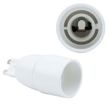 Intirilife Lampenfassung, (4-St), 4x G9 auf E14 Lampensockel Adapter in WEISS