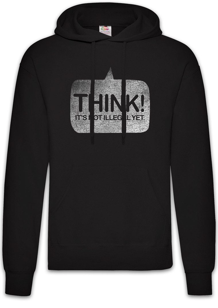 Hoodie Think Herren Hoodie Freies Denken Menschenrechte Free Thinking Human