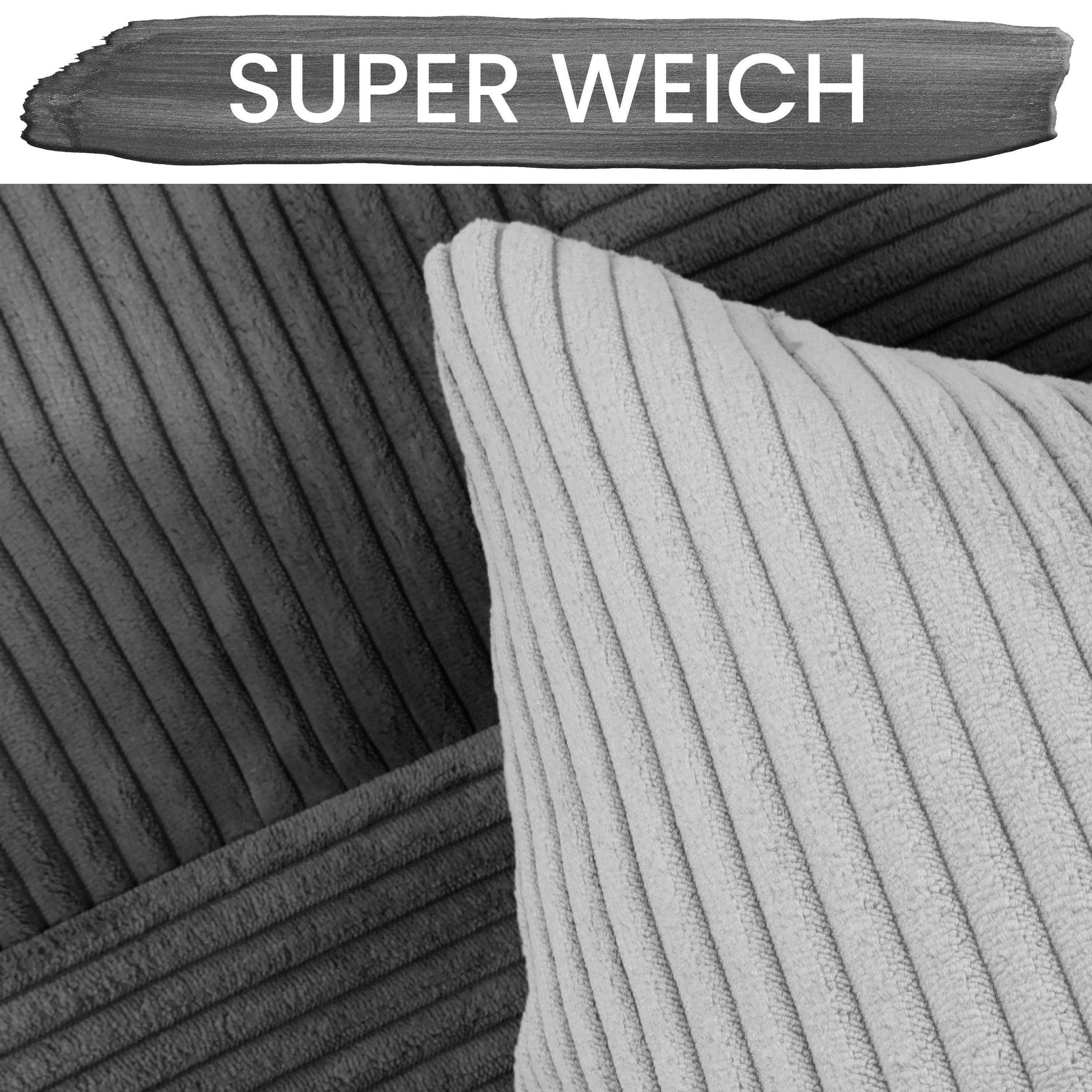 Amilian Kissenhüllen - 4er Set Kissenbezug, Kissenbezüge - Zierkissenbezüge, (4 Stück), 40x40 cm, Kissenhülle für Sofakissen, Dekokissen, Zierkissen, Kissen – Bild 3 von 5