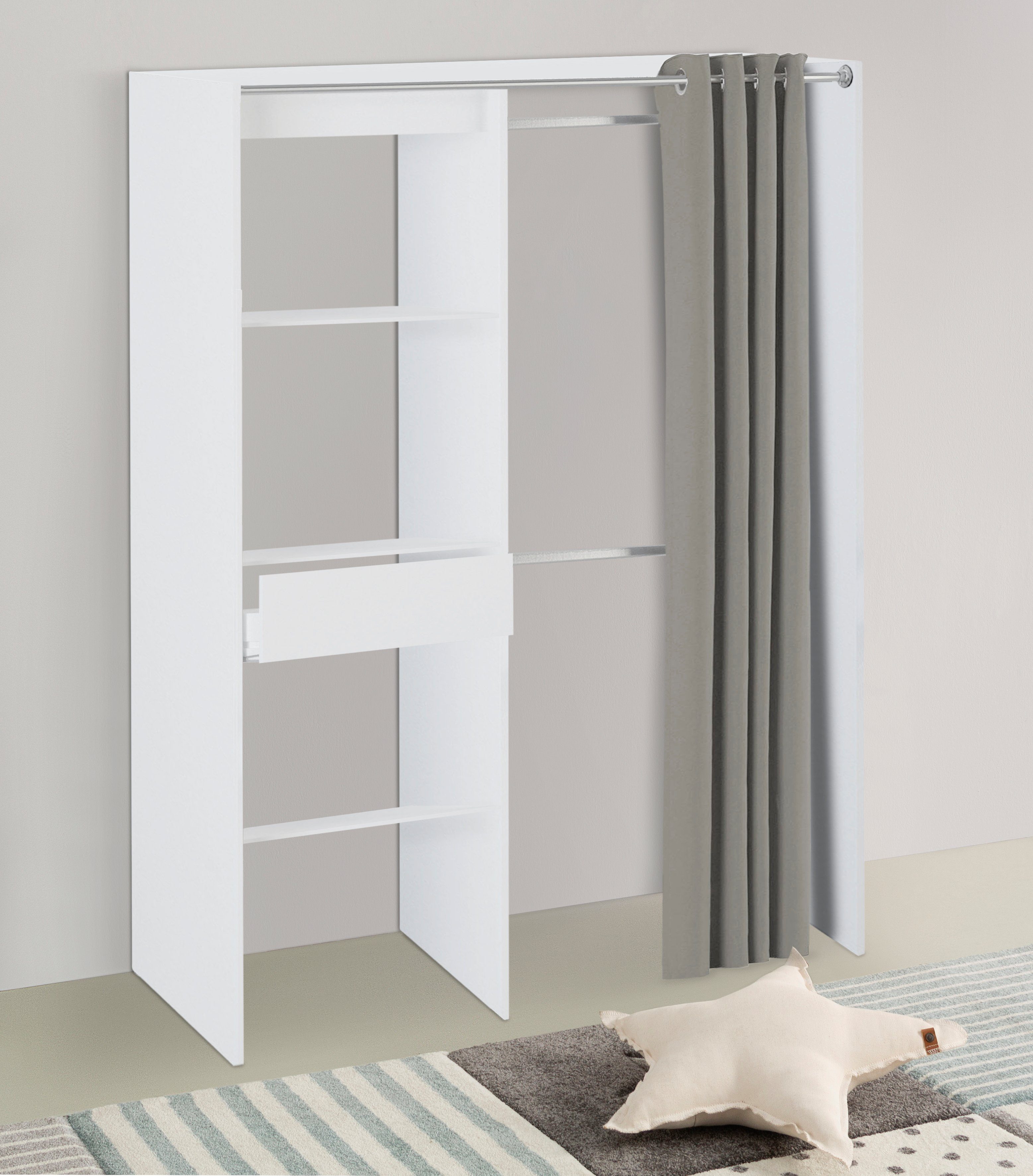 Demeyere GROUP Vorhang-Schrank "Chicago" variabel in der Breite ca. 114 - 1 günstig online kaufen