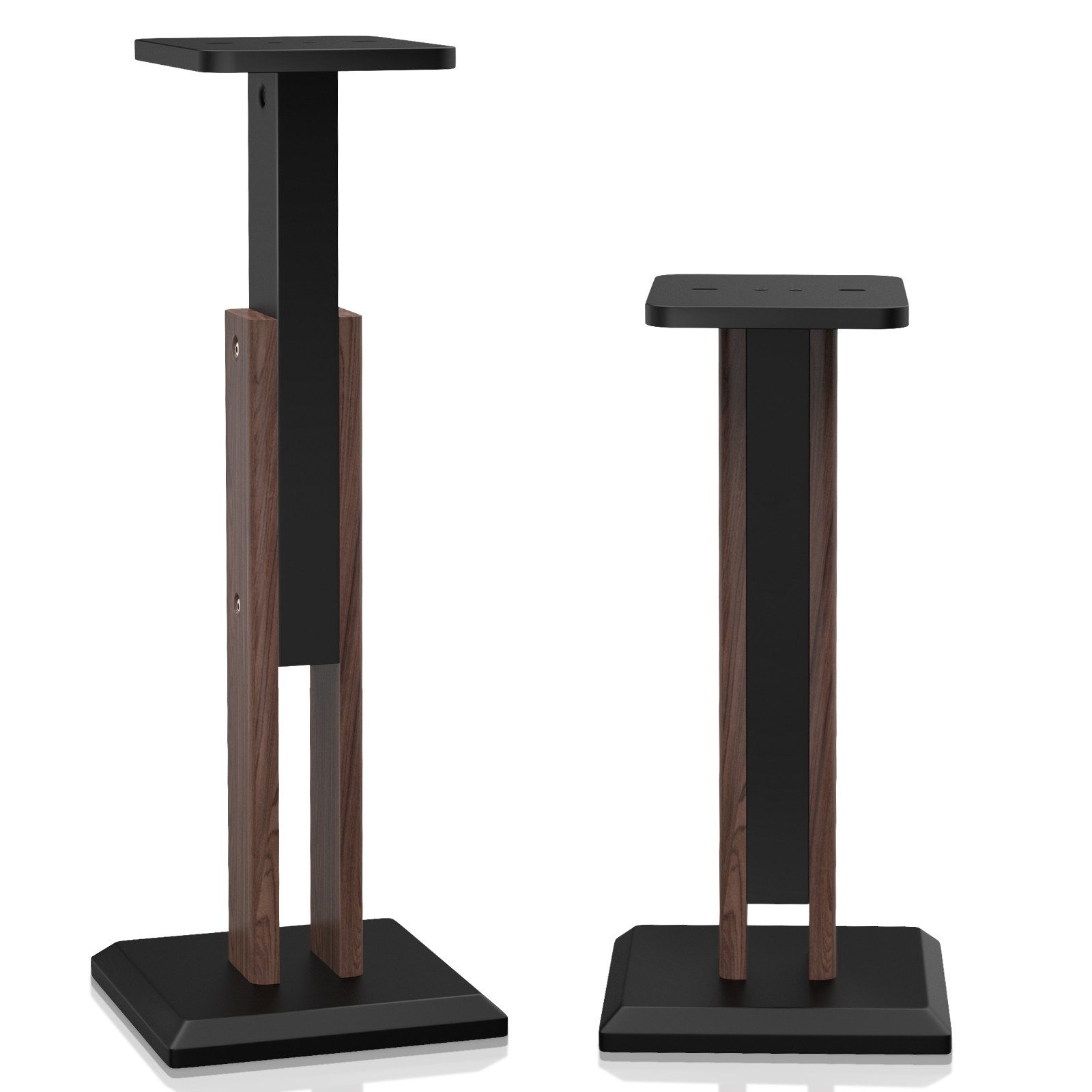 XERSEK Lautsprecherständer 2 Holz Standfüße Boxenständer 65-85cm Ständer für Lautsprecherboxen, (2-tlg., Höhenverstellbar, von 4 bis 10 Zoll, 20kg Tragkraf)