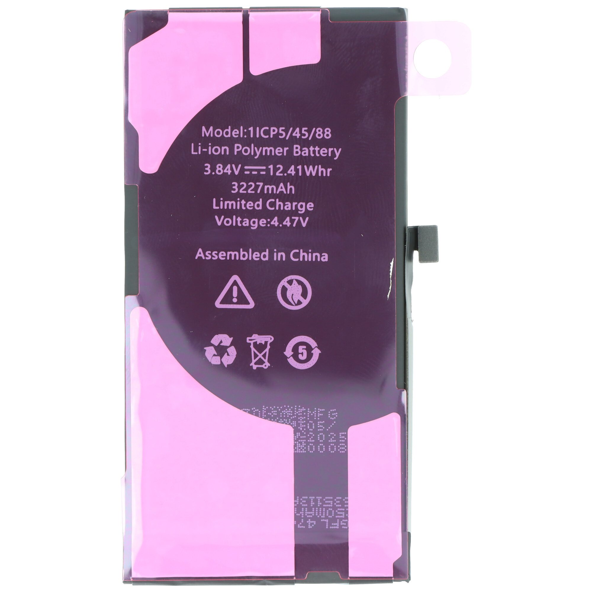 AccuCell Akku passend für Apple iPhone 13, diagnostizierbar, Li-Polymer, 3,84V Akku 3227 mAh (3,8 V)