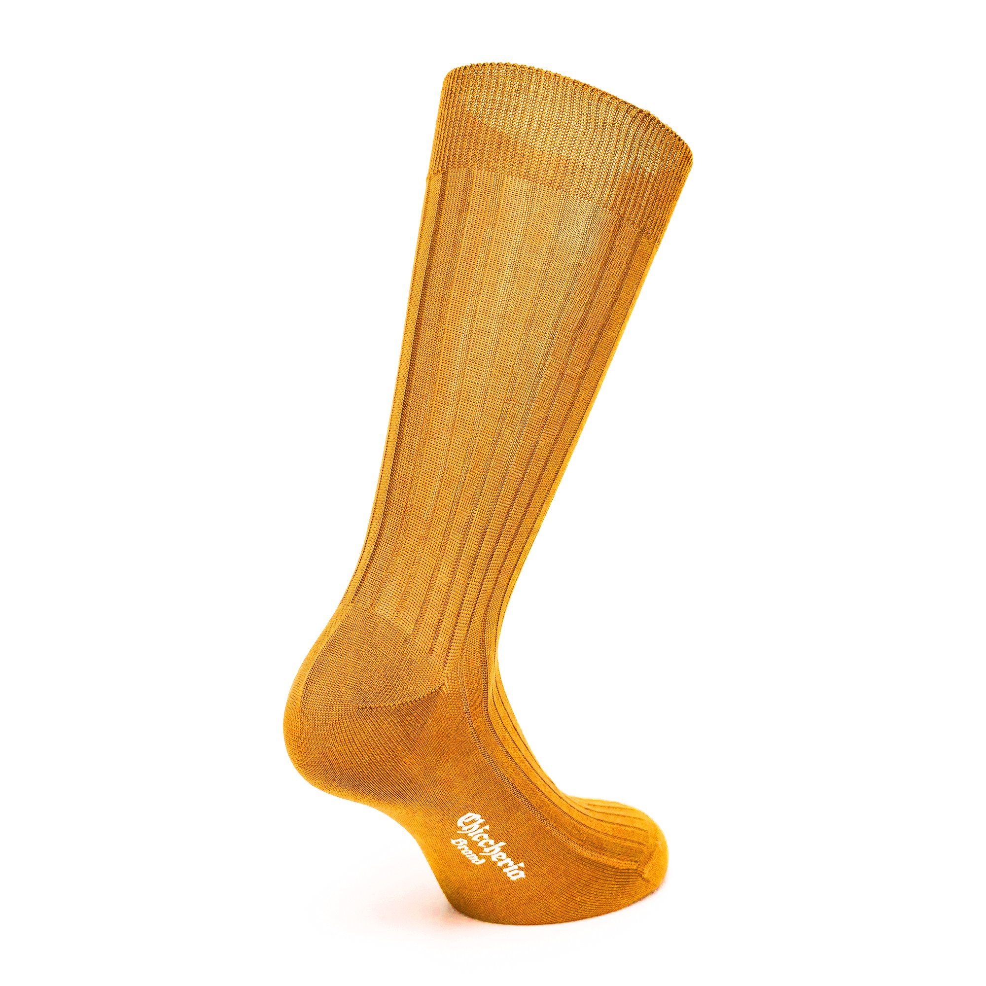 Chiccheria Brand Socken (1 Paar) aus Baumwolle, unifarben, Made in Italy by Bresciani