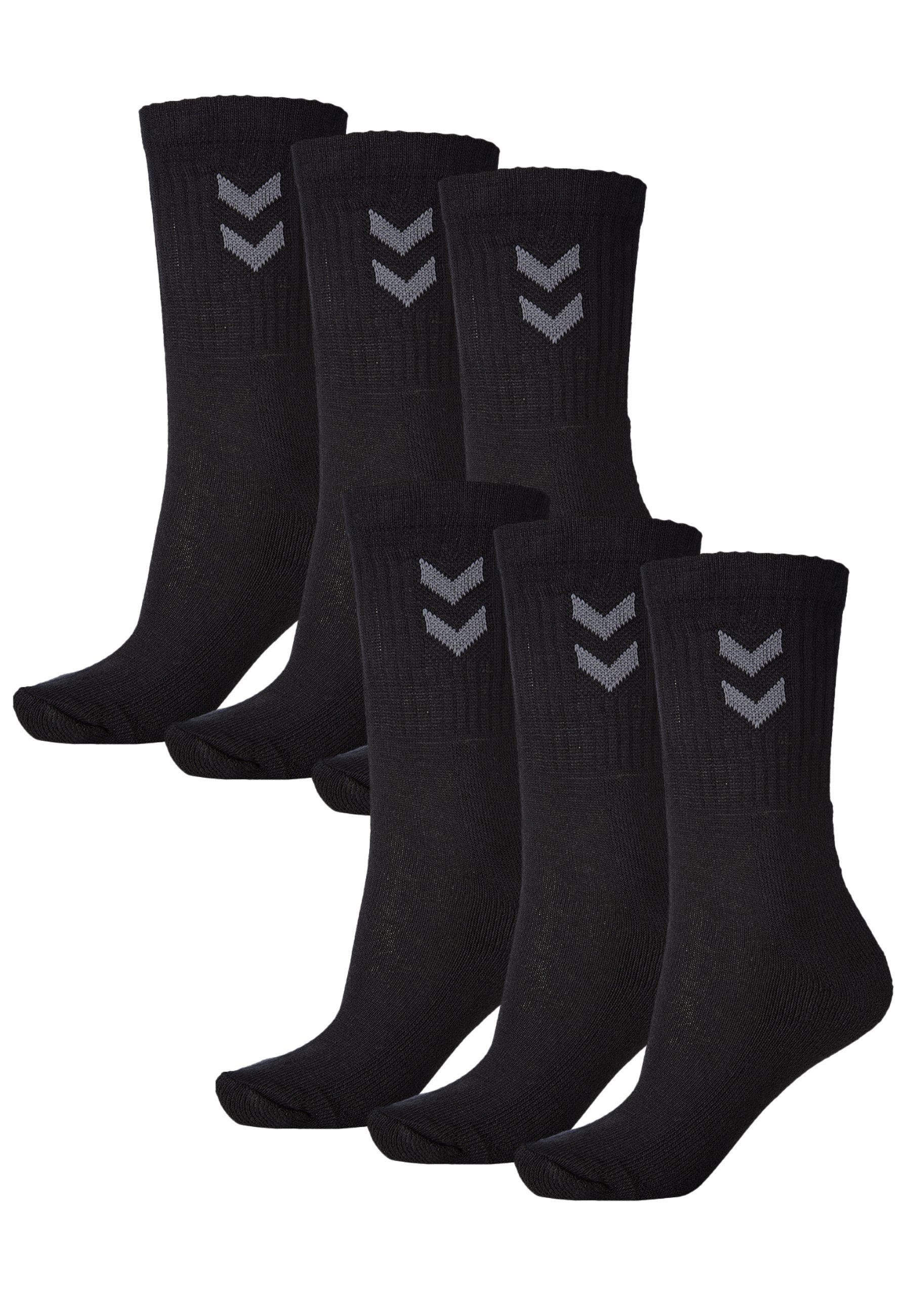 hummel Sportsocken Atmungsaktive Sportstrümpfe aus Baumwollmischung (6-Paar) Performancesocken für Damen & Herren