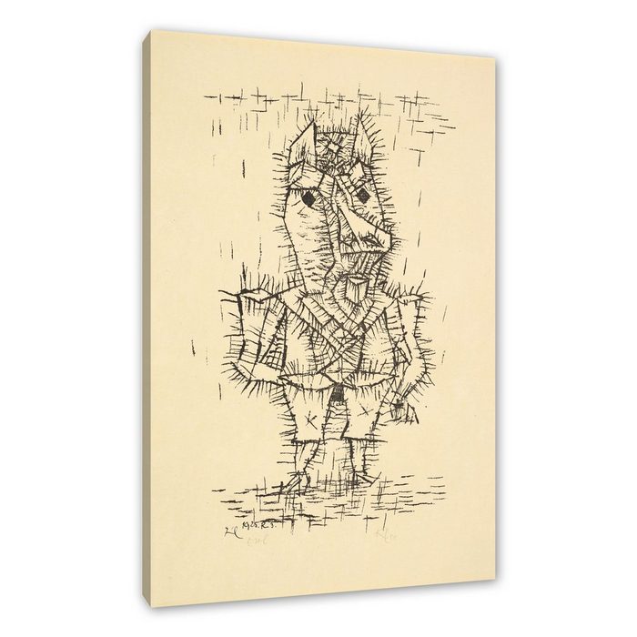 Pixxprint Leinwandbild Paul Klee - Ass Esel Wanddekoration (1 St) Leinwandbild fertig bespannt inkl. Zackenaufhänger