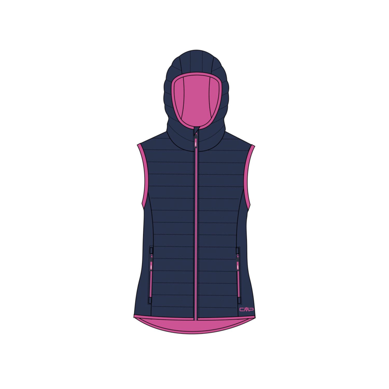 CMP Funktionsweste CMP Mädchen Weste Kid G Vest Fix Hood 34Z5175