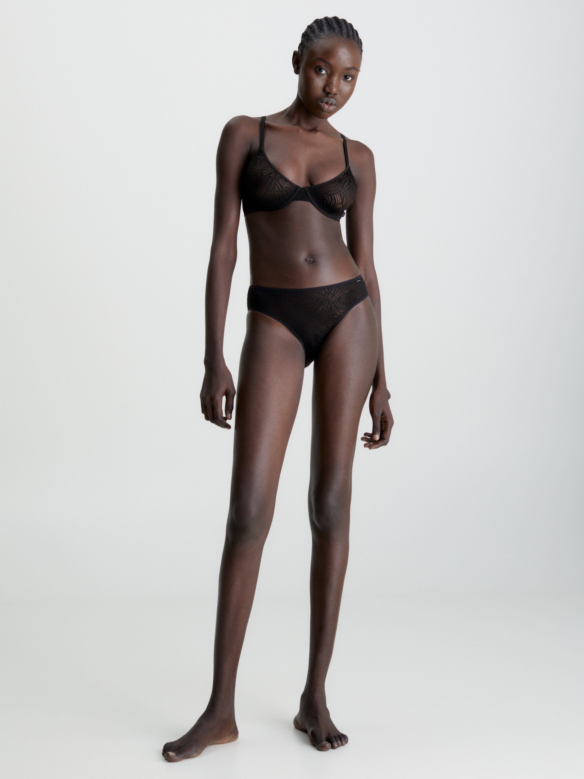 BIKINI aus Underwear hochwertiger Spitze Bikinislip BLACK Calvin Klein