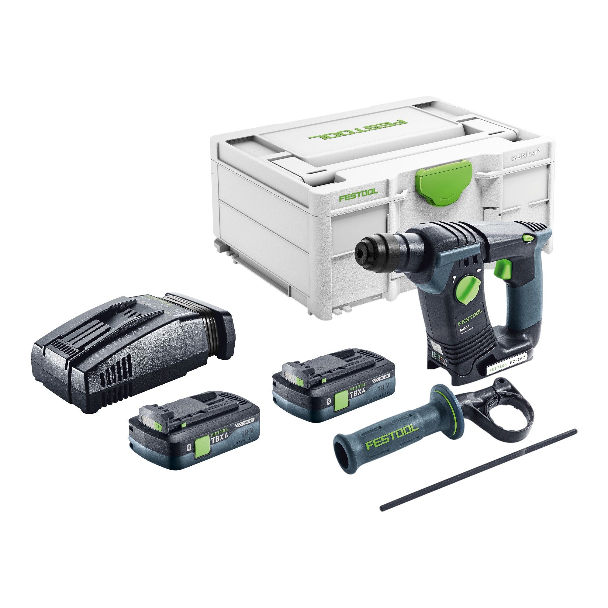 FESTOOL Akku-Bohrhammer Festool BHC 18-Basic Akku Bohrhammer 18 V 1,8 J SDS Plus Brushless (5
