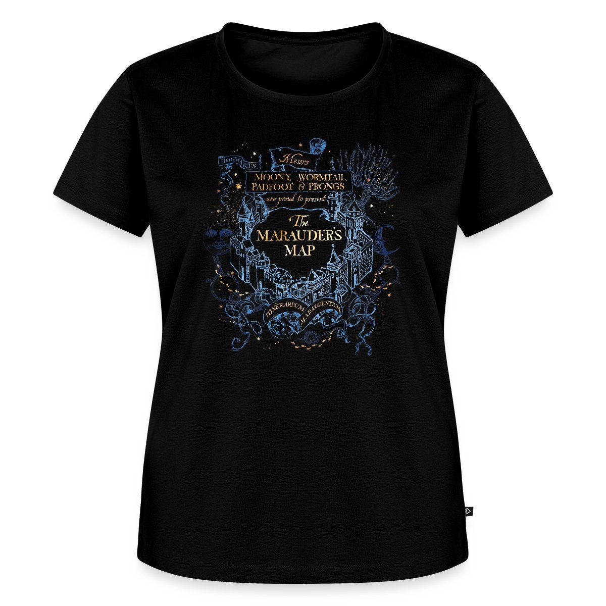 Spreadshirt T-Shirt Harry Potter The Marauder's Map Frauen Premium T-Shirt (1-tlg)