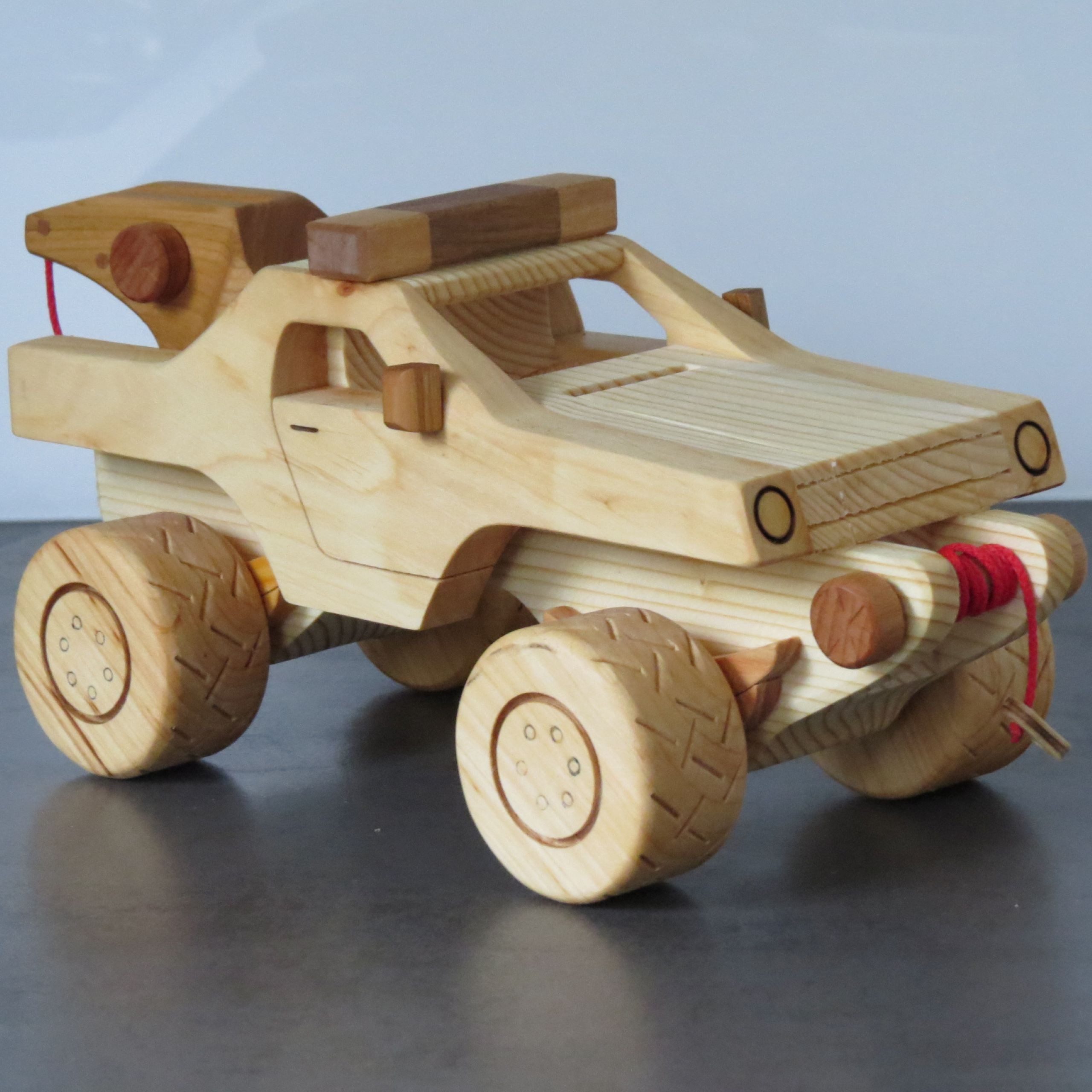 Holzprodukte Spielzeug-Auto Monster Truck Geländewagen Pick Up Abschlepper LKW Auto sehr groß