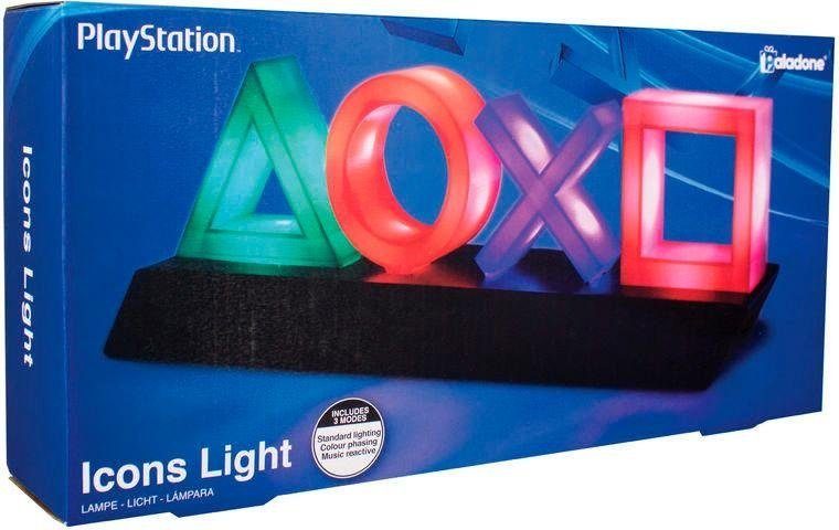 LED mit Ladefunktion, Icons, Logo USB-Anschluss Paladone Dekolicht integriert PlayStation fest