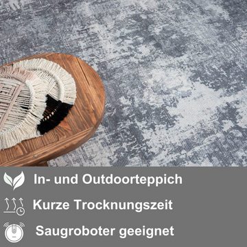 Teppich Avery, Myflair Möbel & Accessoires, rechteckig, Höhe: 10 mm, Kurzflor, modernes Design, waschbar, In- und Outdoor geeignet