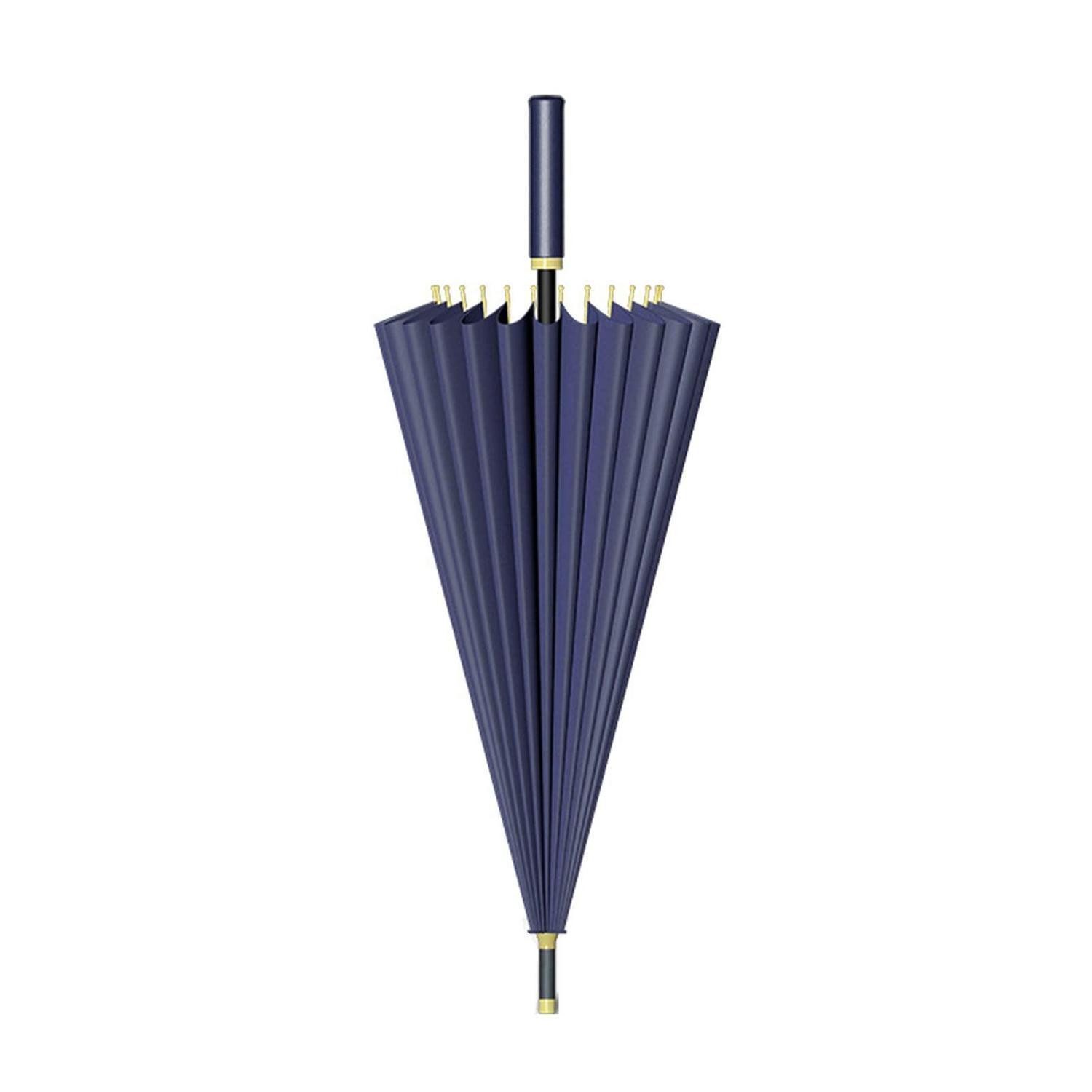 LuxusKollektion Stockregenschirm Stockschirm Navy Blue Windfest 24 Rippen