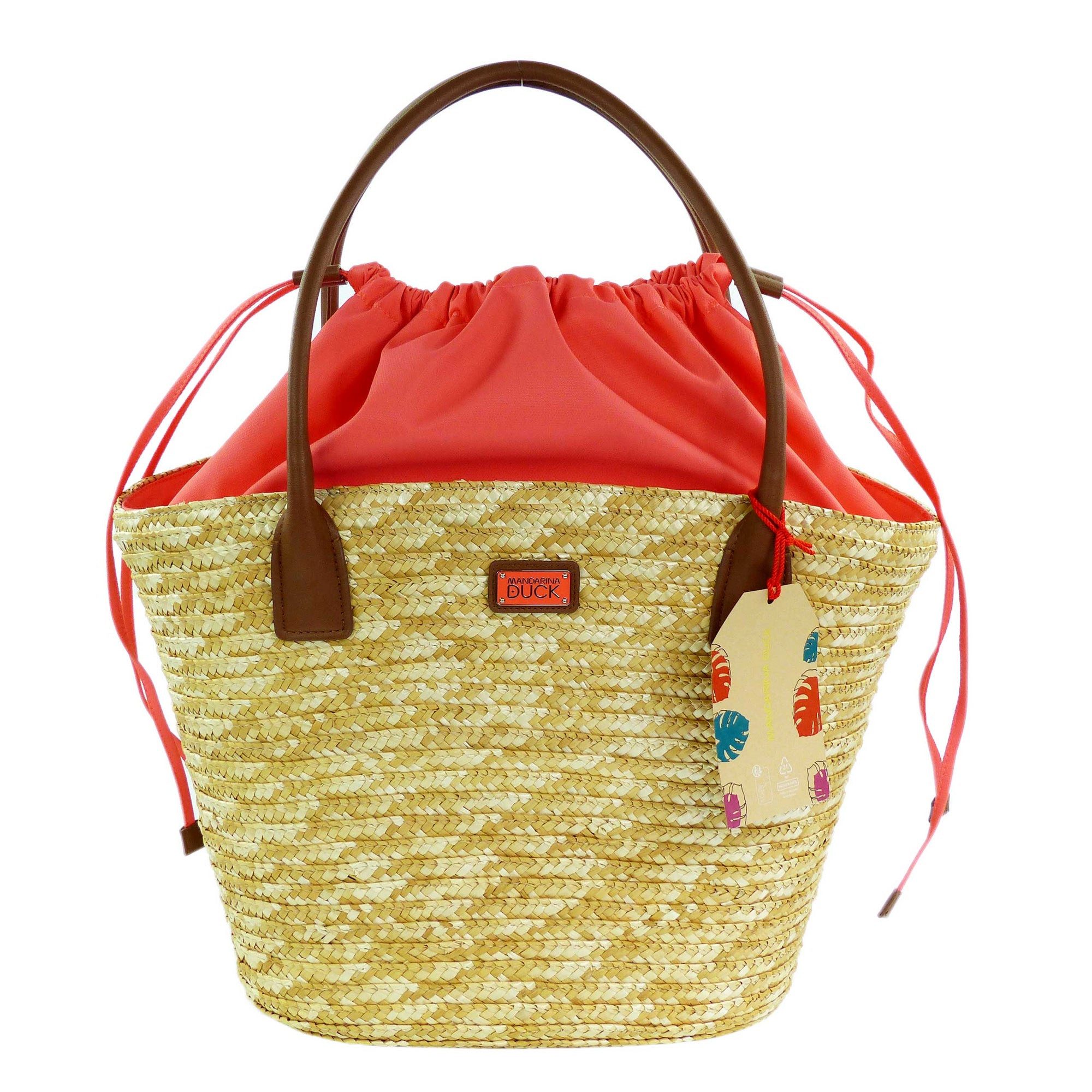 Schultertasche Seashell Straw Bag