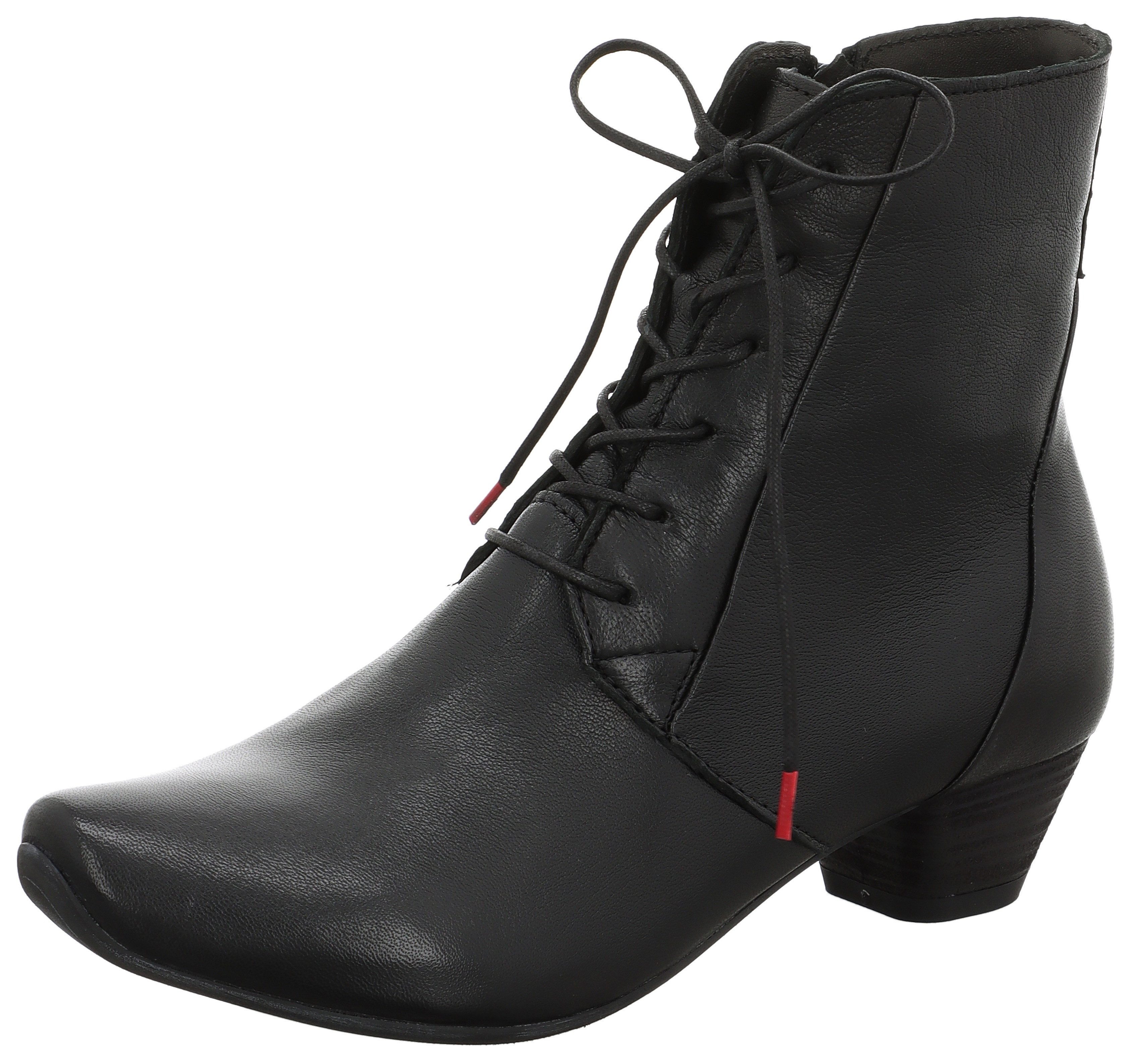 Think! Aida Schnürstiefelette Festtagsschuh, Stiefelette aus vegetabil gegerbtem Leder