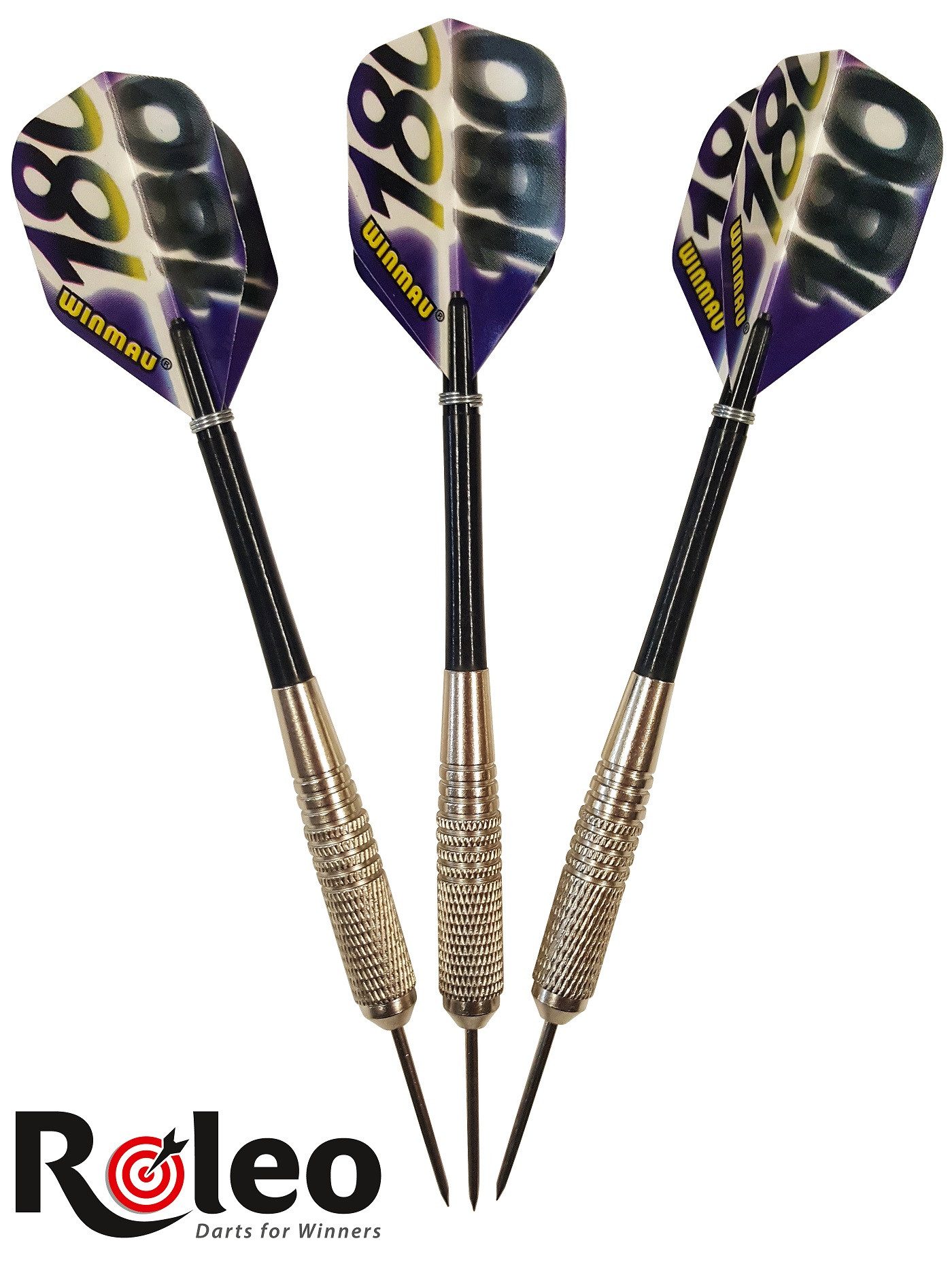 Dartpfeil Steeldart Dart Pfeile R-3 von Roleo Darts - 19g inkl. Dartbox