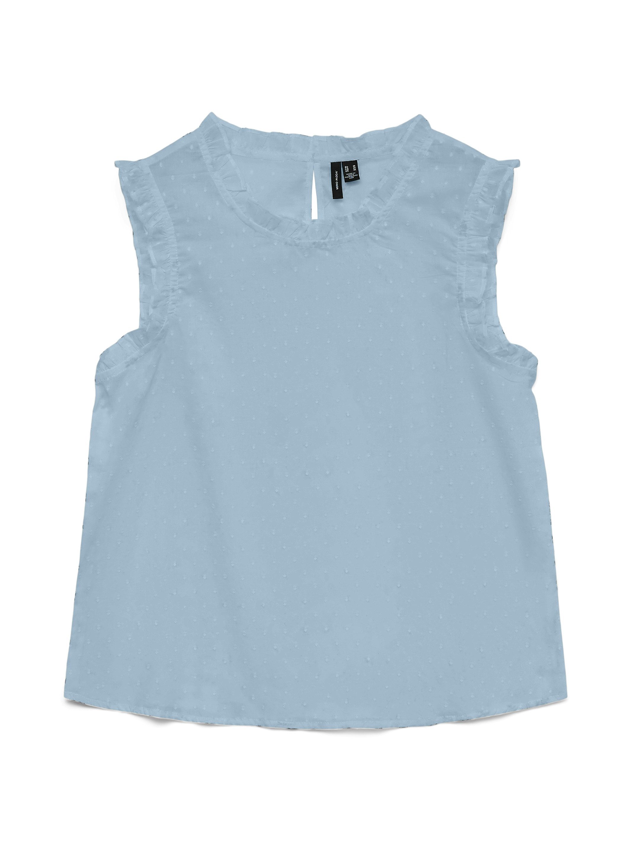 Vero Moda Rüschentop VMTRINE SL TOP WVN NOOS Baumwolle – Bild 5 von 5