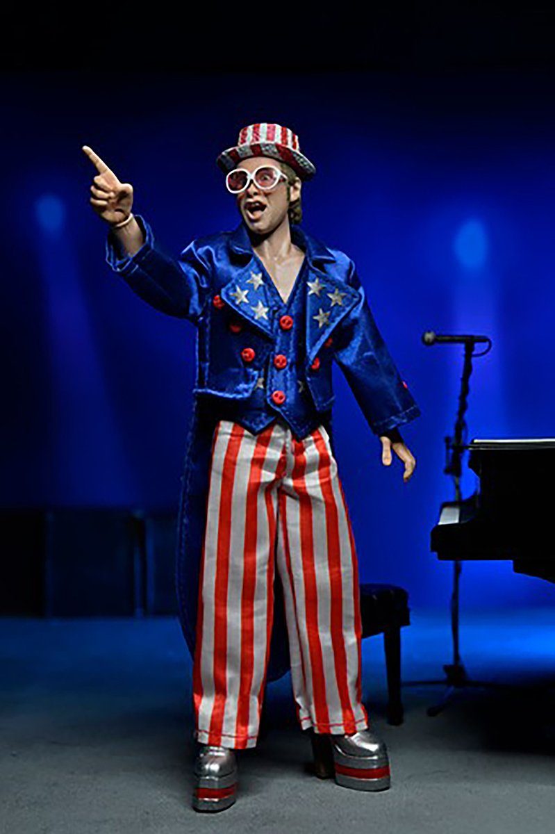 NECA Actionfigur Elton John & Piano Actionfigur Live 1976
