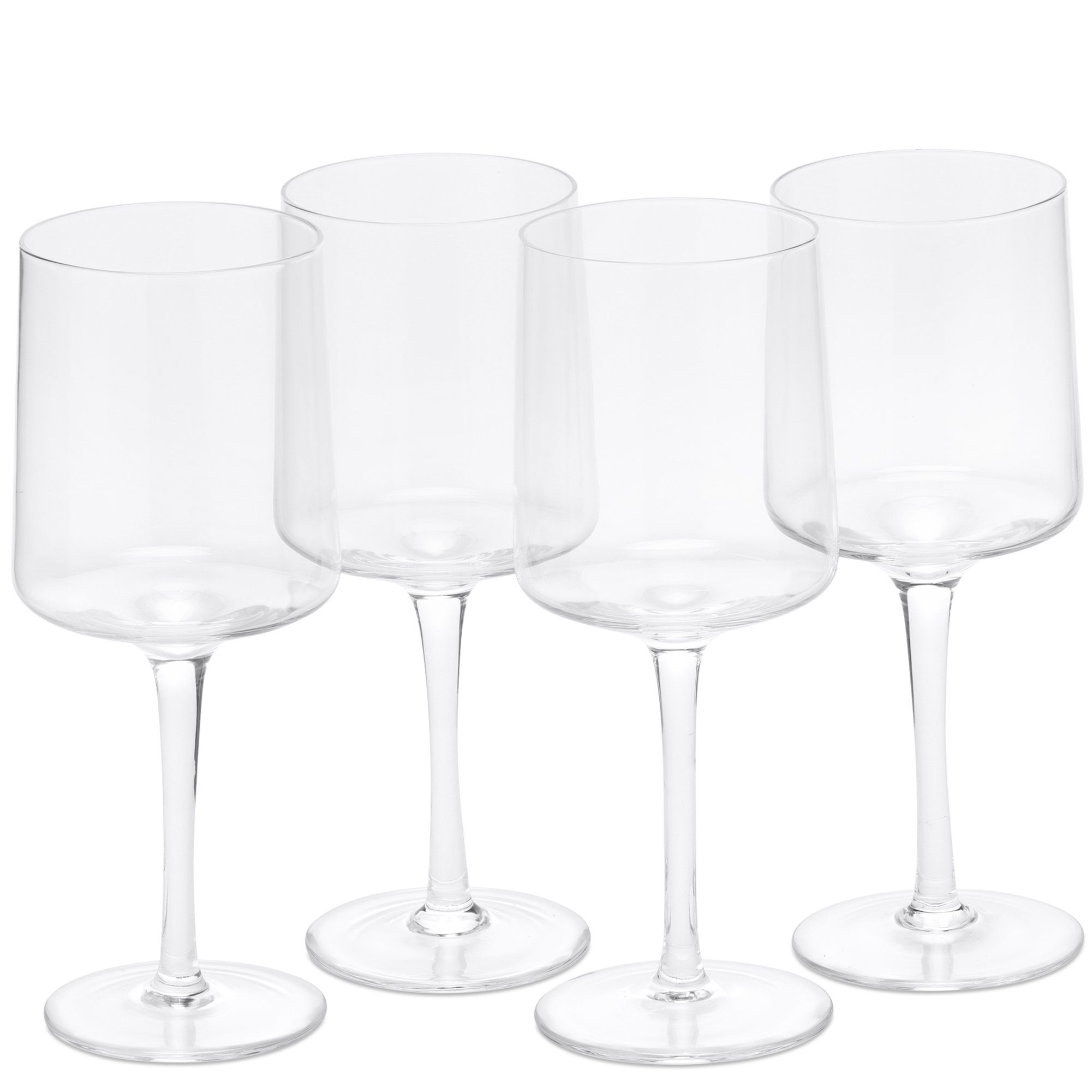 Navaris Weinglas transparente Weingläser 4er-Set - Weingläser mit Stiel - Stilvoll, Glas