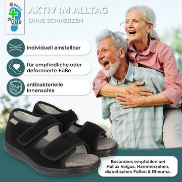 Dr. Orto Florenz Klettschuhe Damen Sandale herausnehmbare Einlage, Individuelle Anpassung, Breiter Fuß