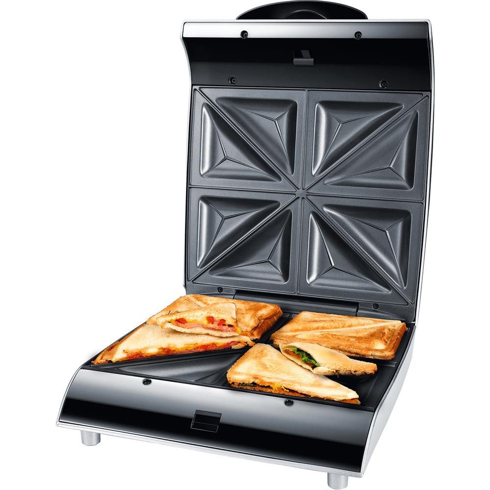 Steba Sandwichmaker SG 40, 1200,00 W, Silber 4er Sandwichmaker
