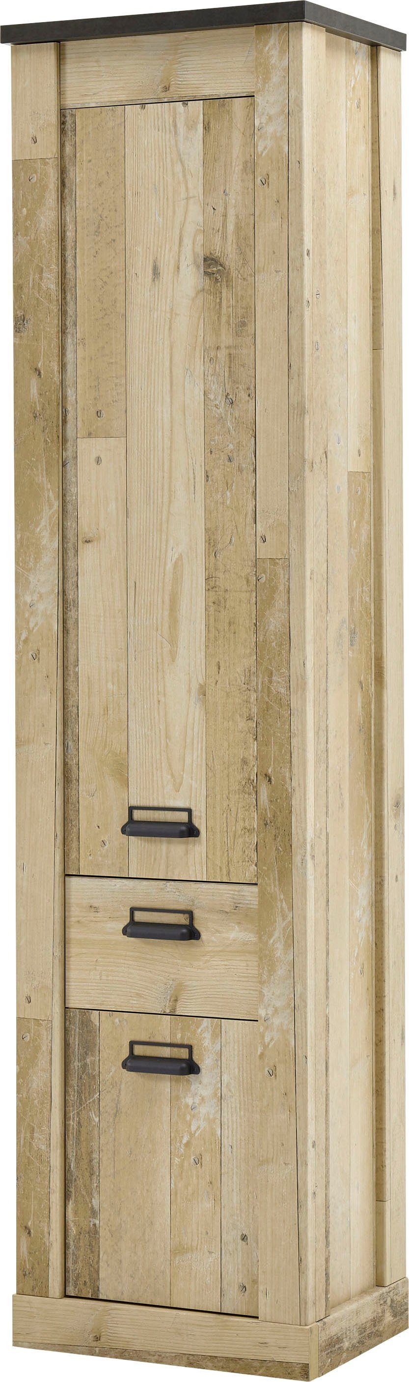 Home affaire Mehrzweckschrank Sherwood, Schrank im Industrial-Style, Wohnzimmerschrank, Kommode mit Scheunentorbeschlag & Apothekergriffen, …