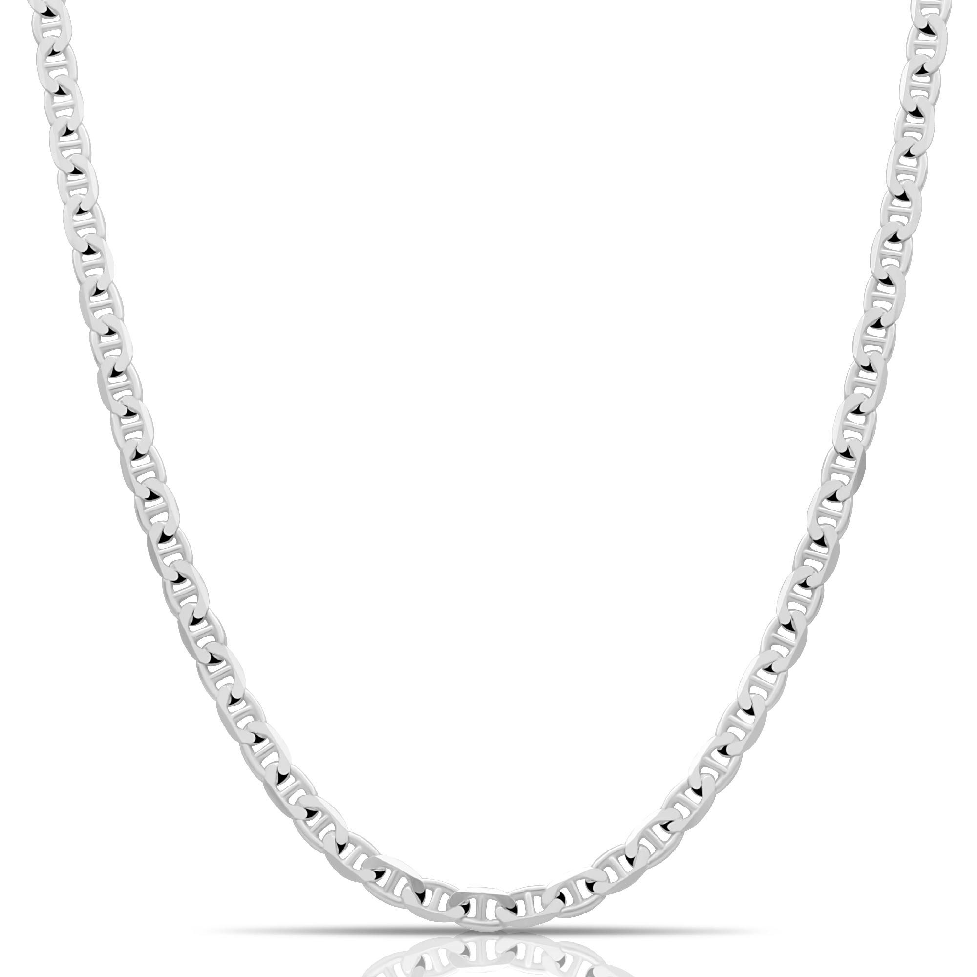 Tony Fein Silberkette Stegpanzerkette 4,5mm 925er Silber Massiv Diamantiert günstig online kaufen