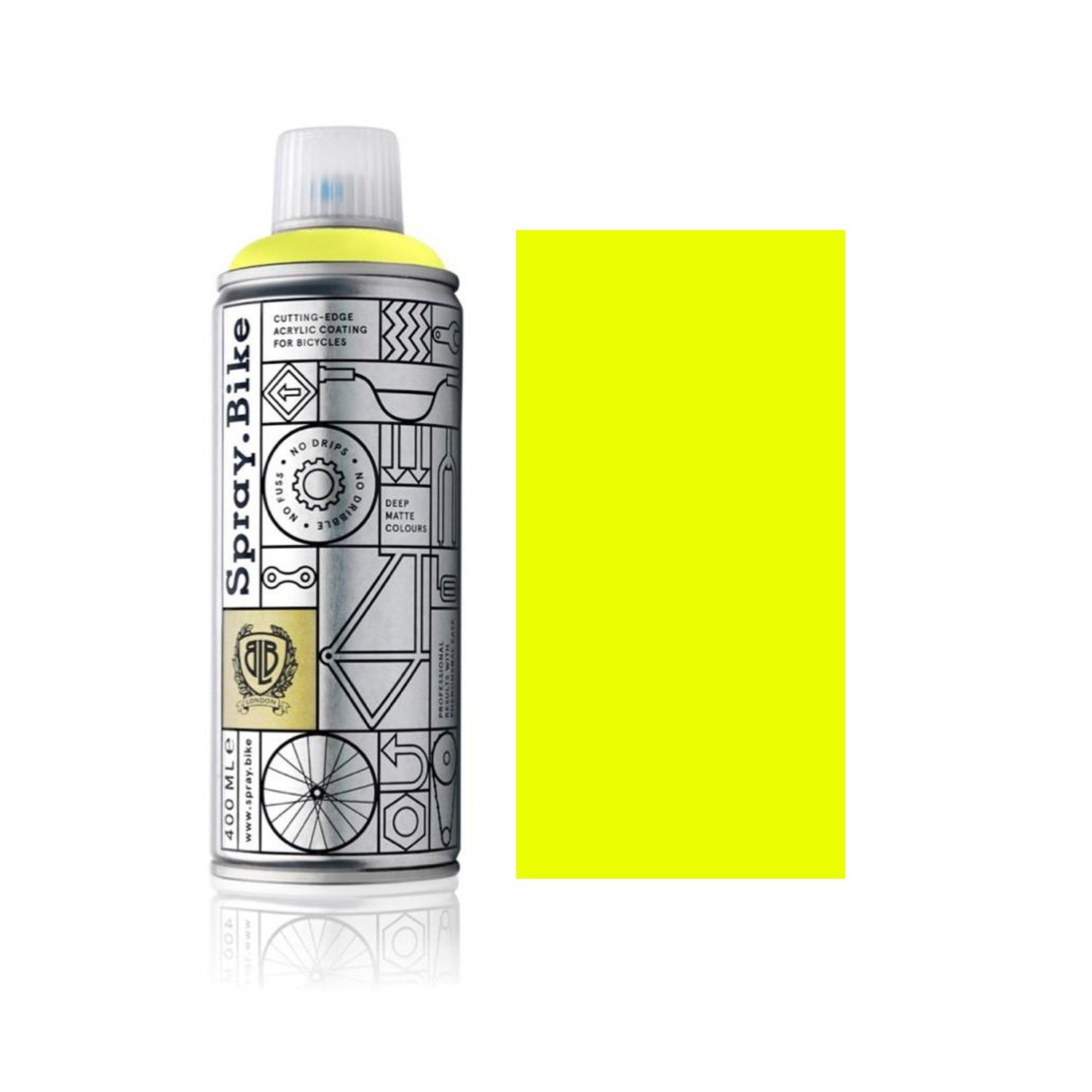Spray.Bike Sprühflasche Fahrrad Lackspray in versch. Farben - keine GRUNDIERUNG notwendig - Acryllack/Lackspray in 400 ml Spraydose, Matt- und Klarlack Optik möglich, UV-resistent, wetterfest, Matt-Optik