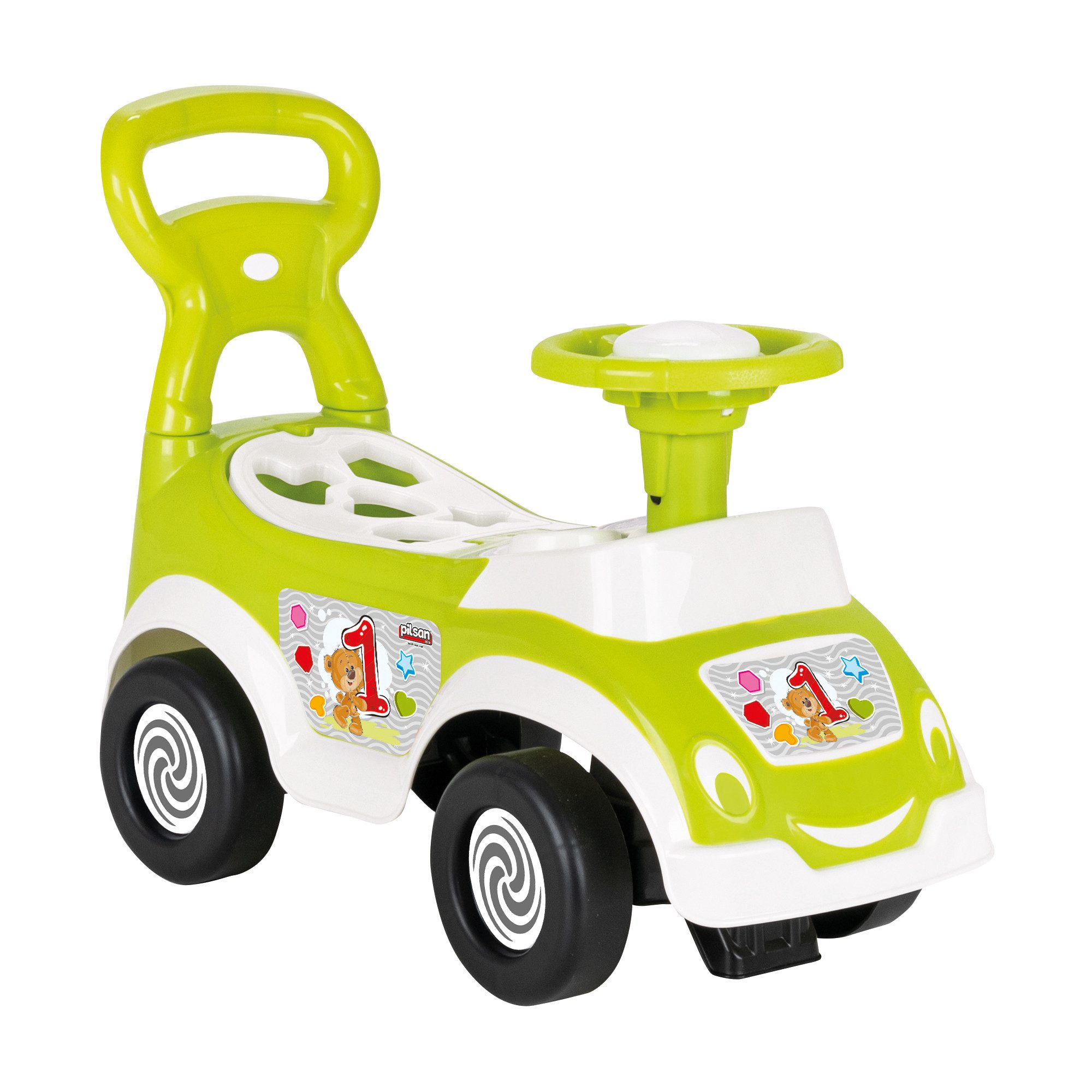 Rutscherauto 3in1 Rutscherauto mit Formsortierset, Lauflernhilfe