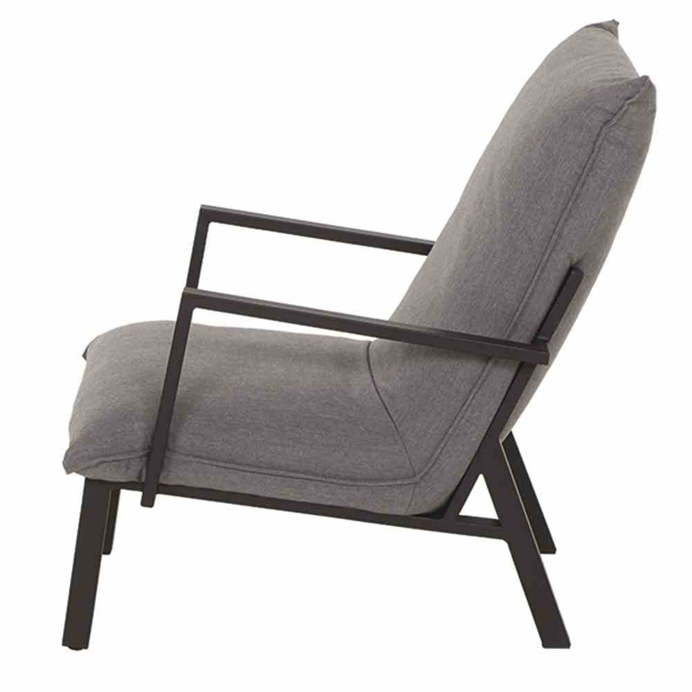 Siena Garden Loungesessel Lounge-Set Rockford matt anthrazit, Hocker+Sessel, Bezug Sunbrella – Bild 5 von 5
