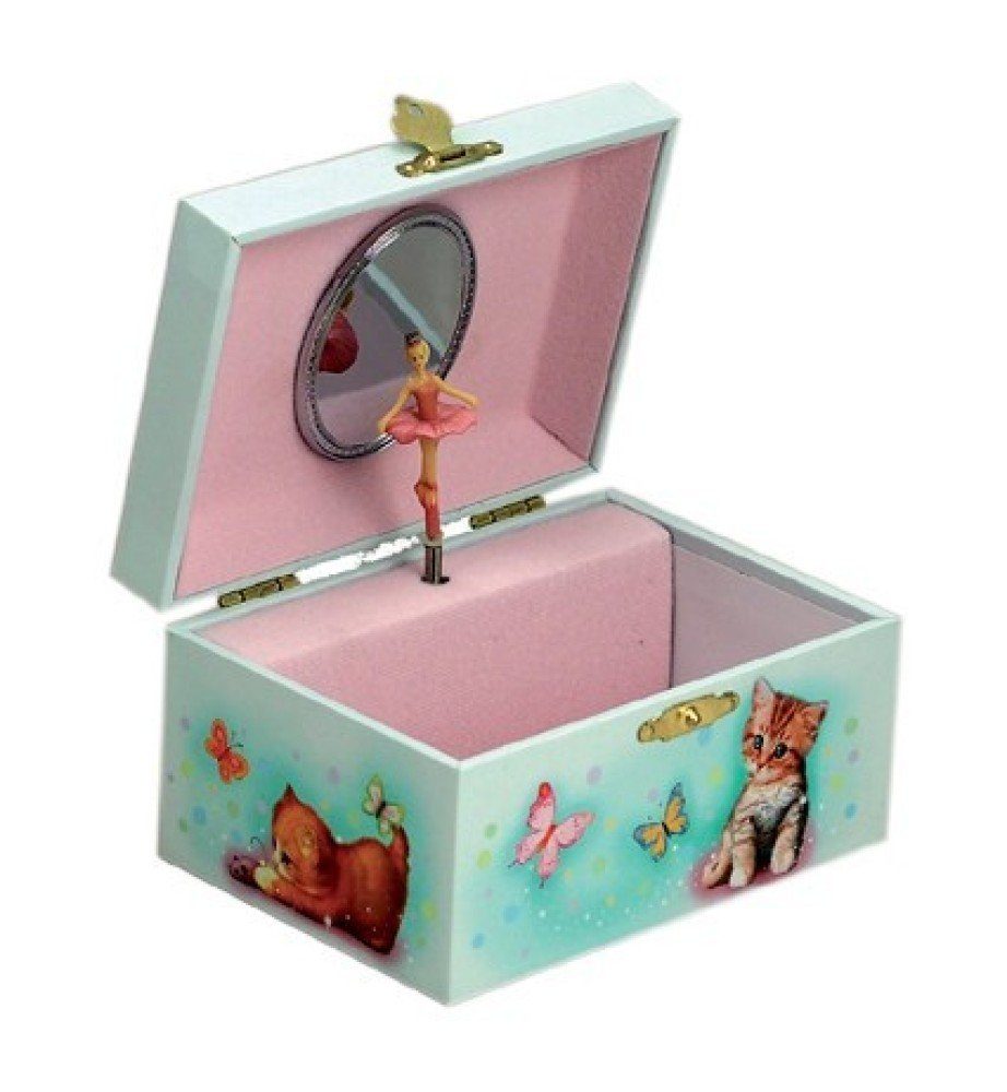 Musicboxworld Spieluhr Schmuckdose Katzenkinder