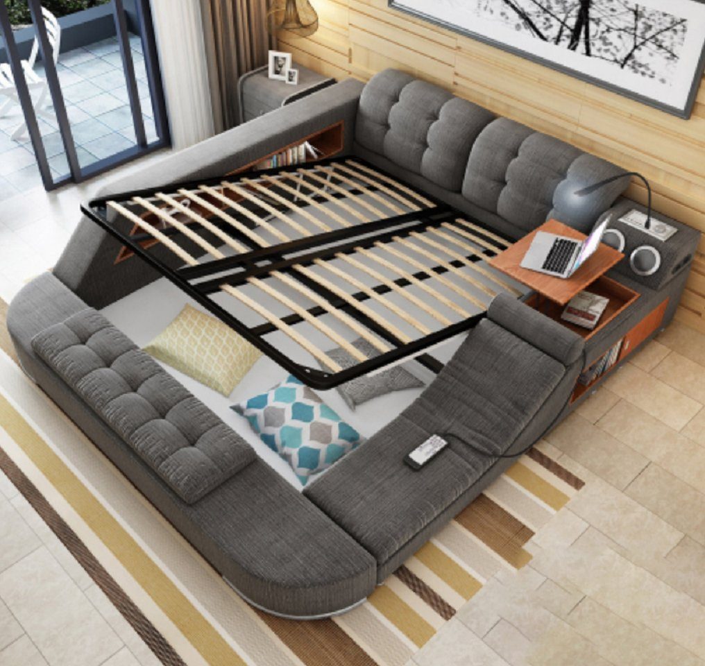 Bett in Bett), Design JVmoebel Europe Polster Massage Bett Nur Multifunktion (1-tlg., Funktion Betten Hotel Regal Made