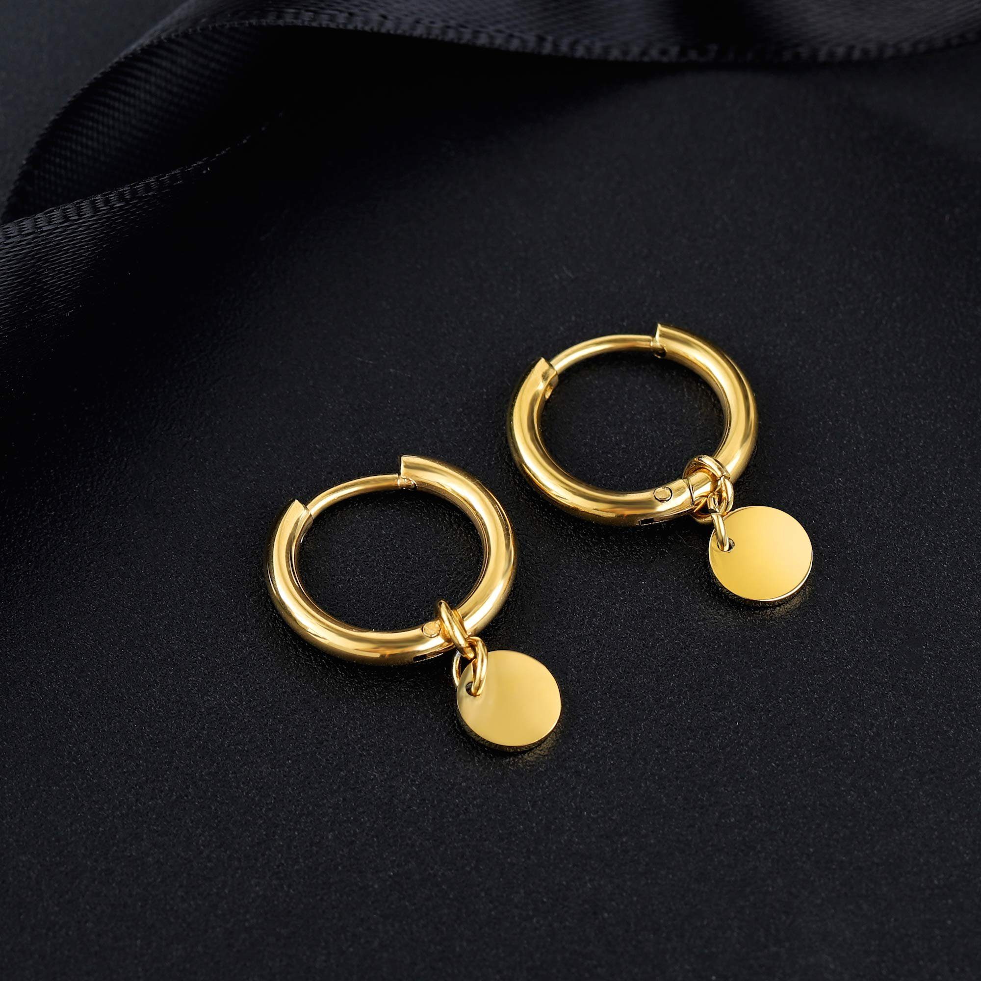 Kim Johanson Schmuckset Plättchen (Set, 3-tlg., inkl. Schmuckbox), aus Edelstahl, Kette, Armband & Fußkette, verstellbar