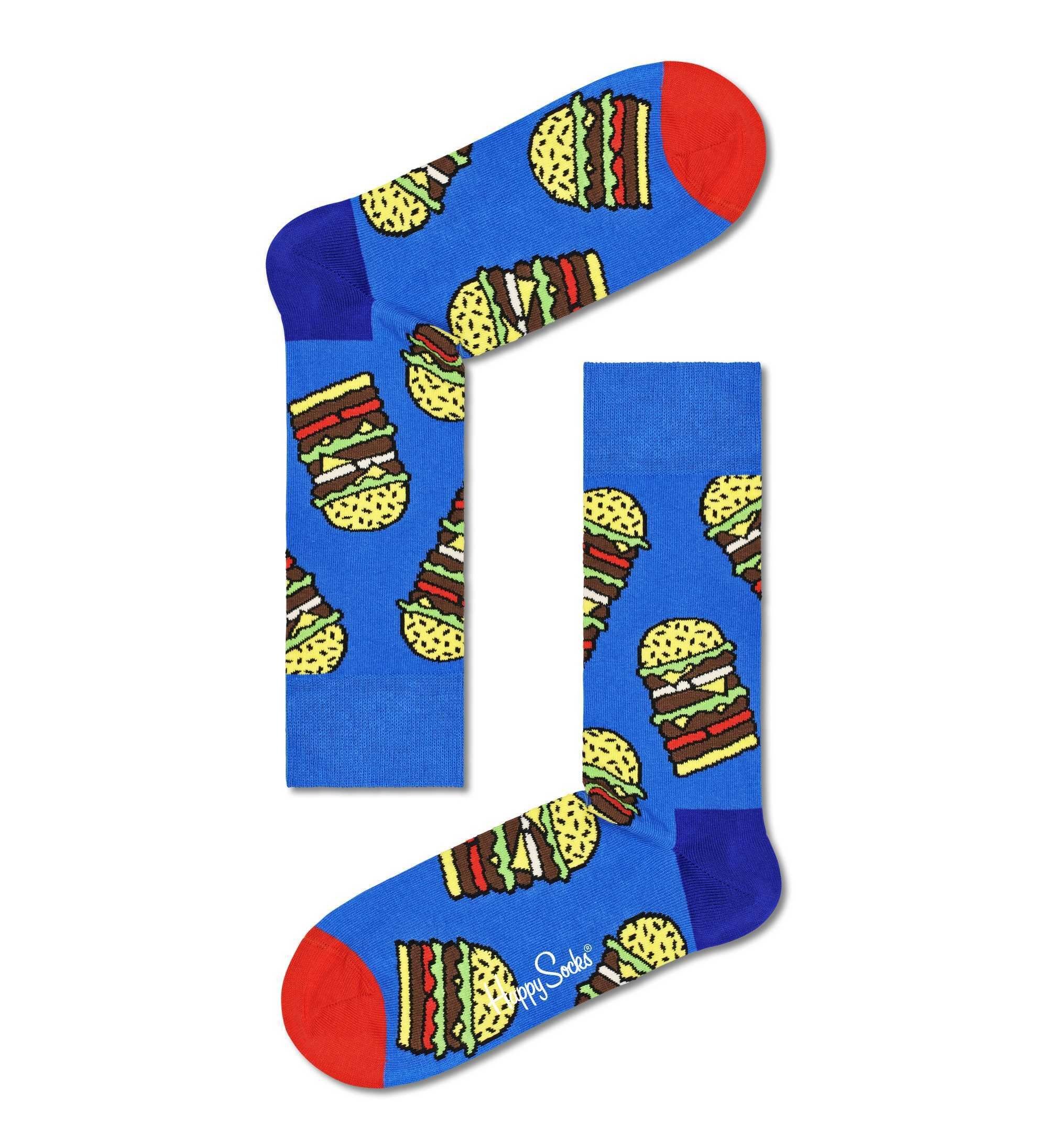 4er Happy Yummy Socken, Yummy Kurzsocken Unisex Geschenkbox Pack Socks