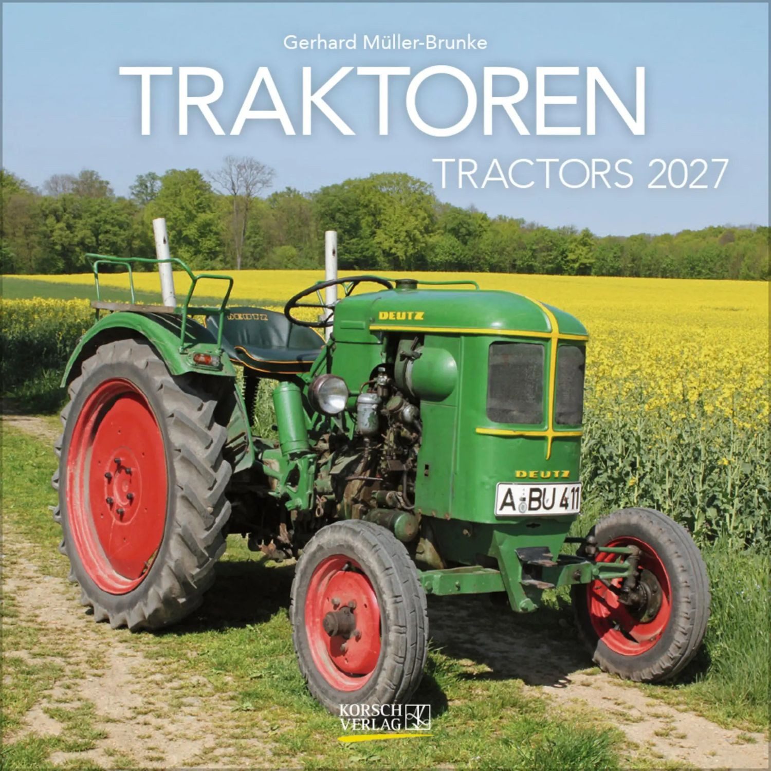 Korsch Verlag Wandkalender Traktoren 2027