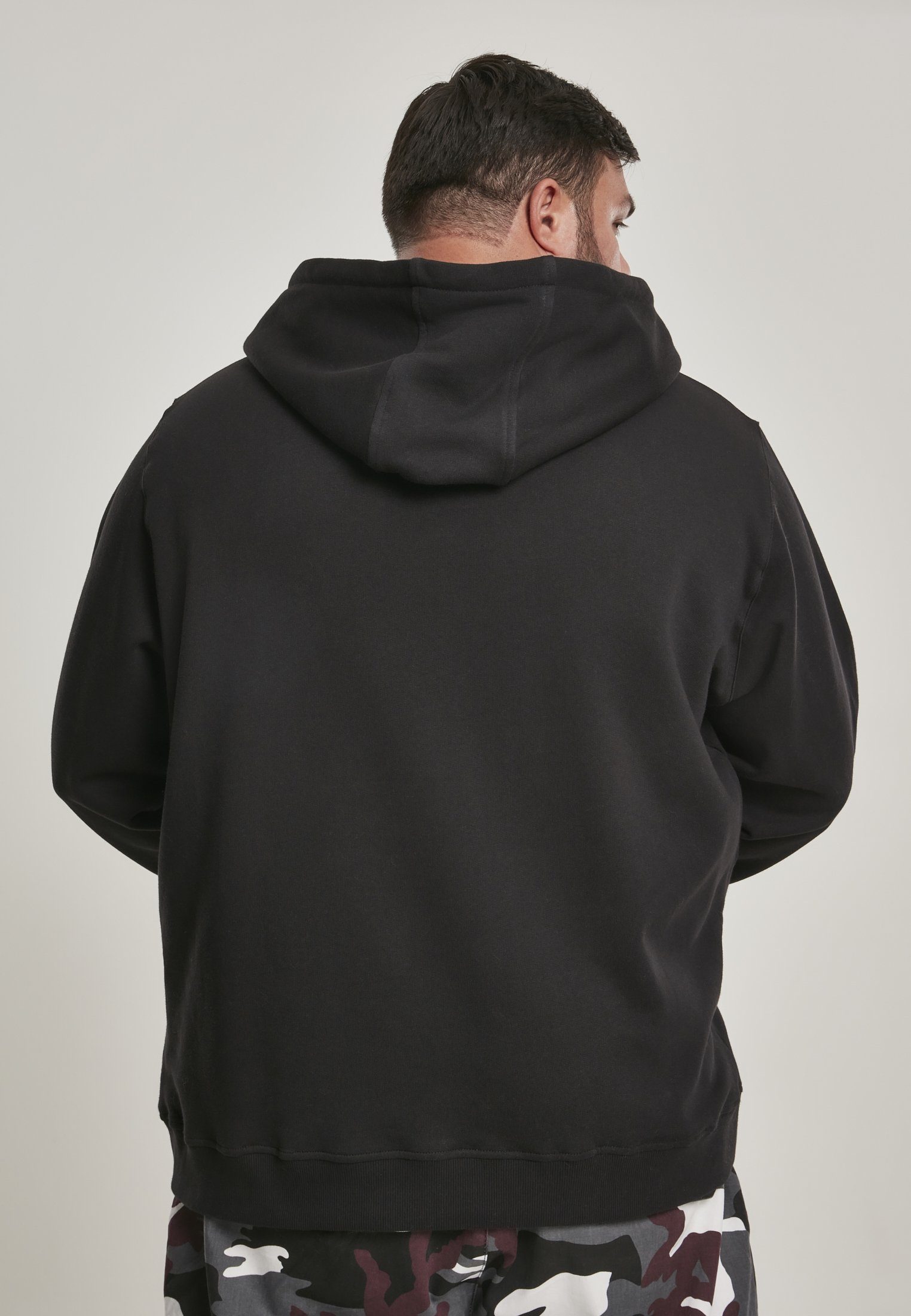 Hoody black Sweater (1-tlg) CLASSICS URBAN Herren Basic Organic