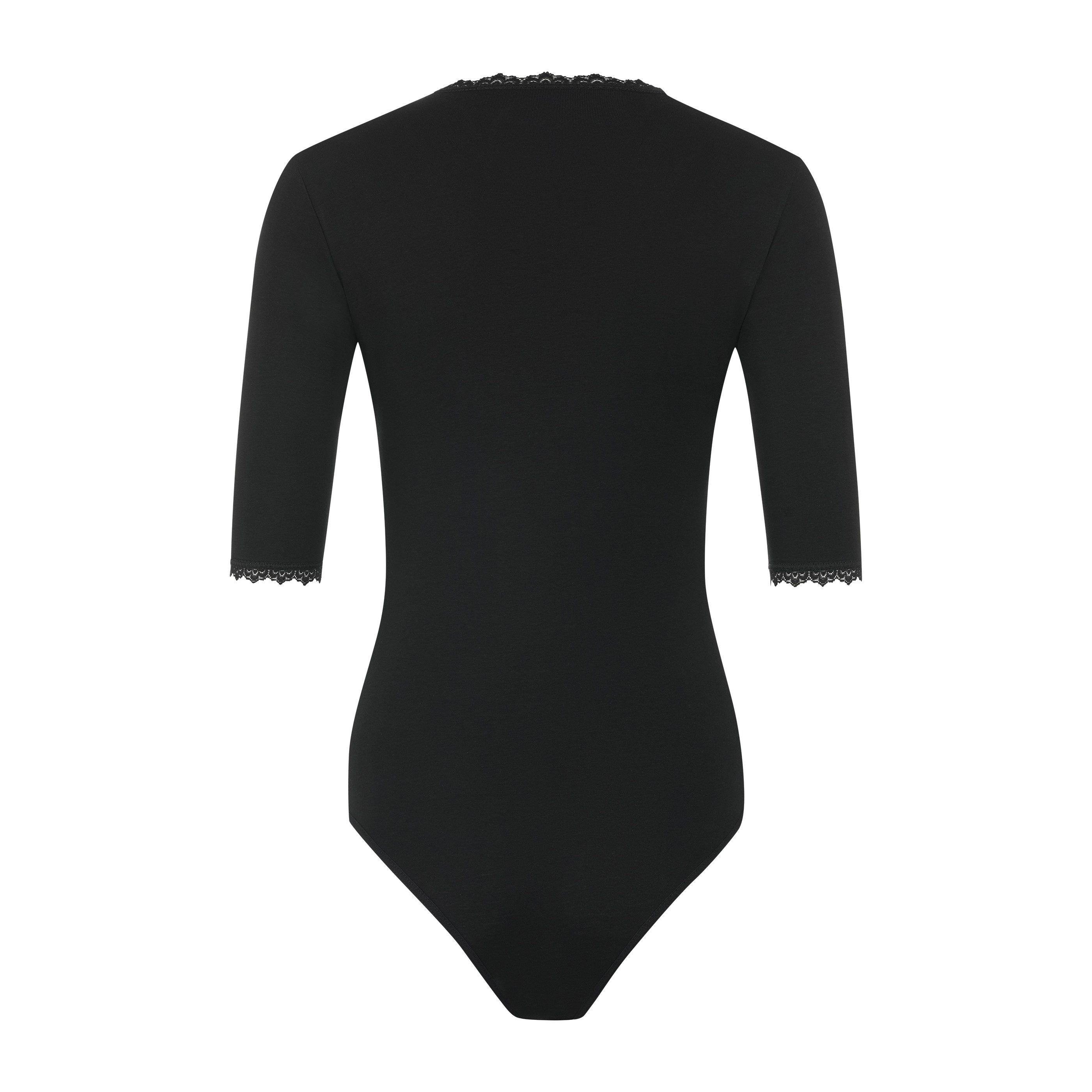 Evoni Body für Damen Baumwolle Stretch – figurbetont Rundhals