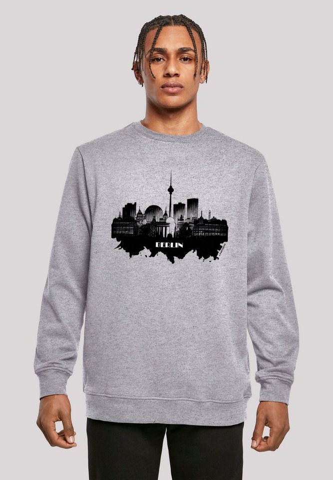 F4NT4STIC Kapuzenpullover Cities Collection - Berlin skyline Print, Basic  Crewneck, entspannter Look, Regular Fit