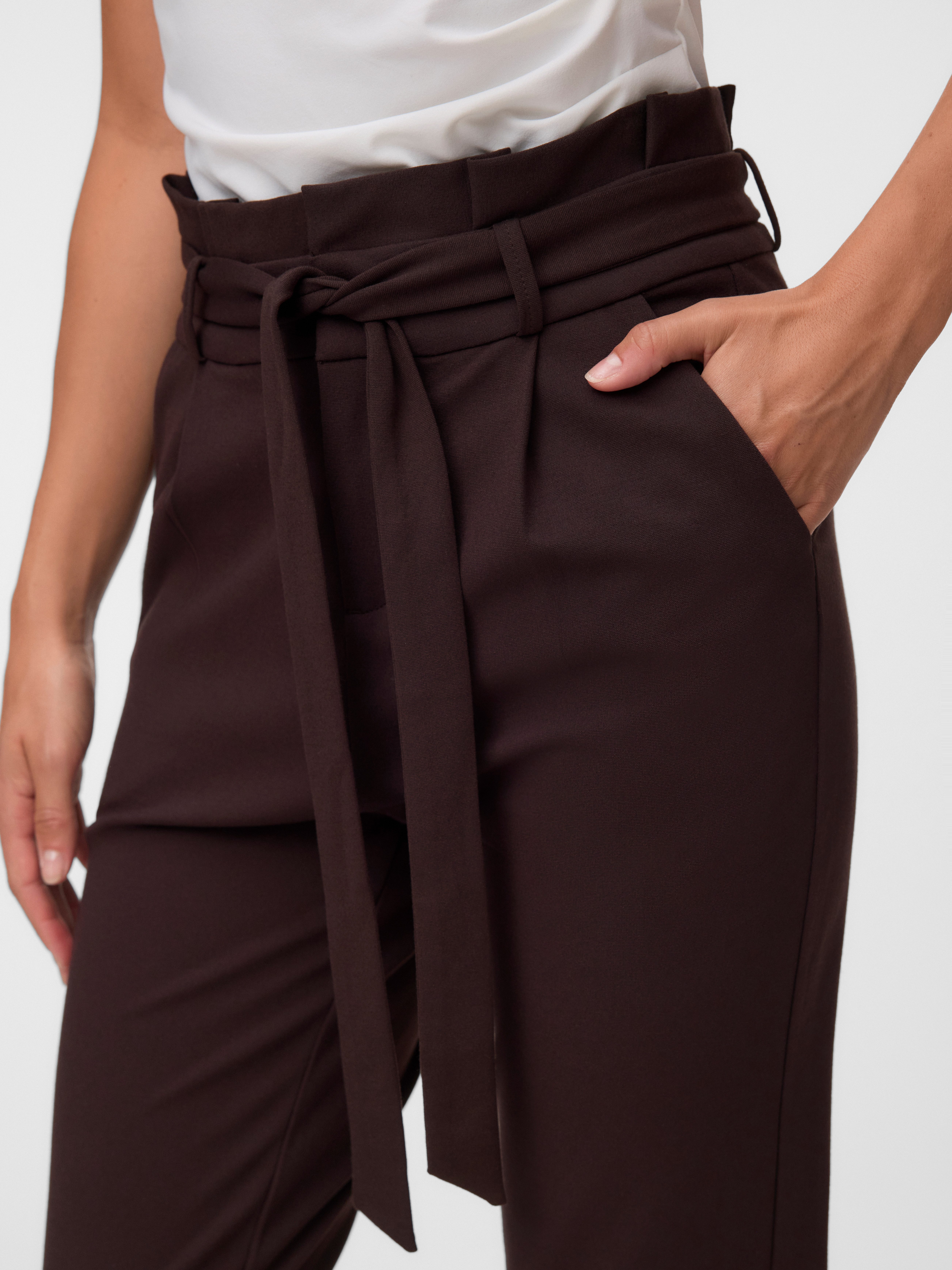 Vero Moda Paperbag-Hose VMEVA HR LOOSE PAPERBAG PANT GA NOOS Viskosemischung