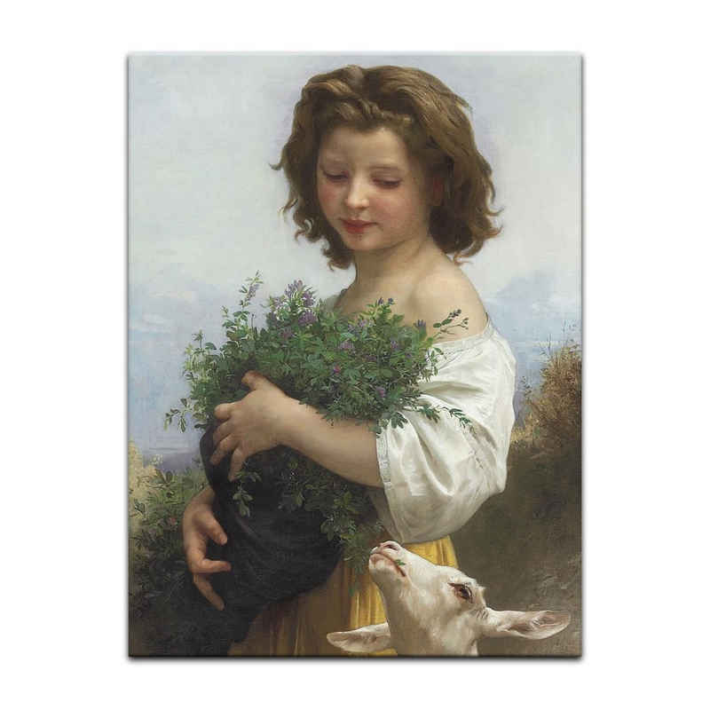 Bilderdepot24 Leinwandbild Alte Meister - William-Adolphe Bouguereau - Kleine Esmeralda, Menschen